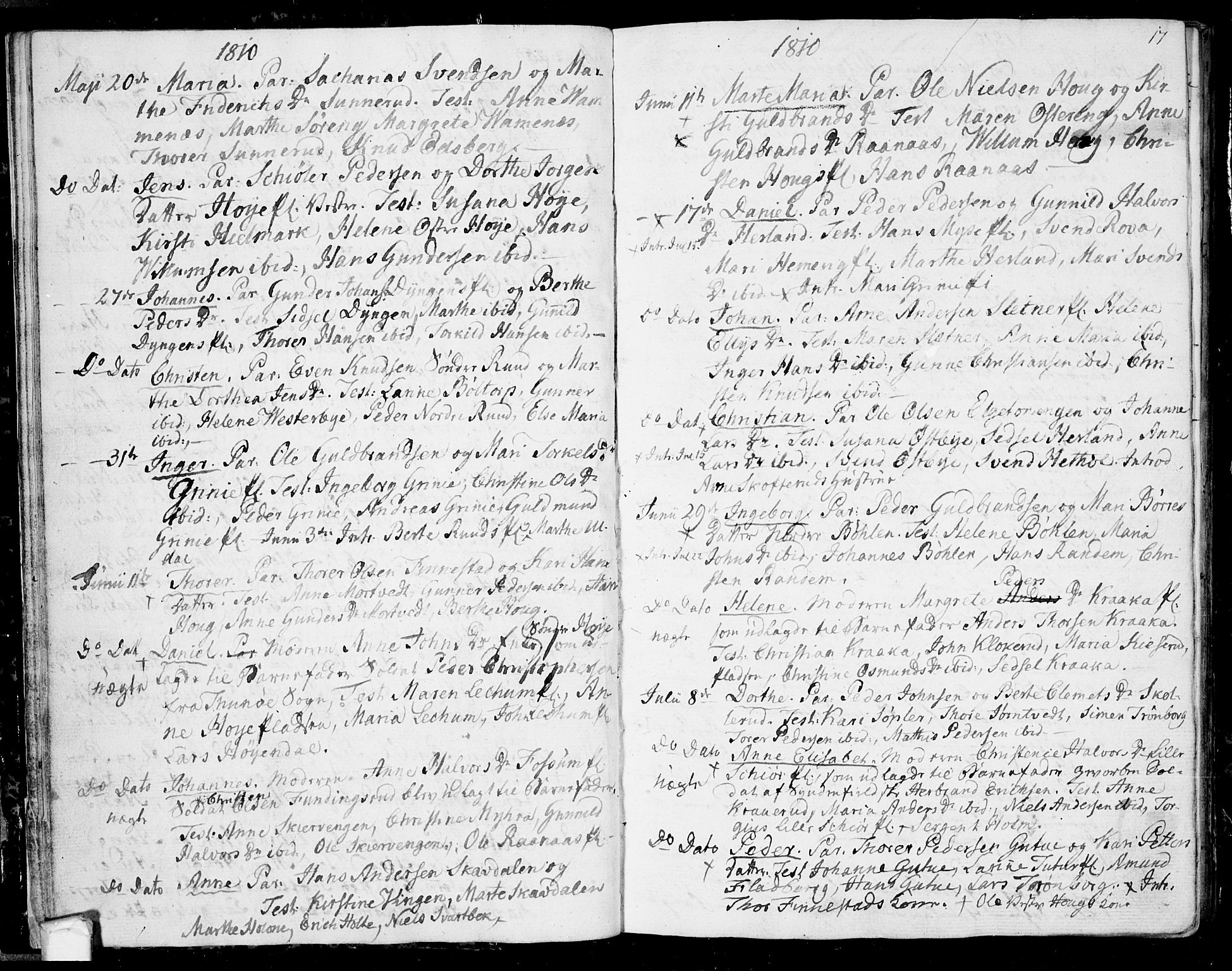 Eidsberg prestekontor Kirkebøker, SAO/A-10905/F/Fa/L0006: Parish register (official) no. I 6, 1807-1814, p. 17