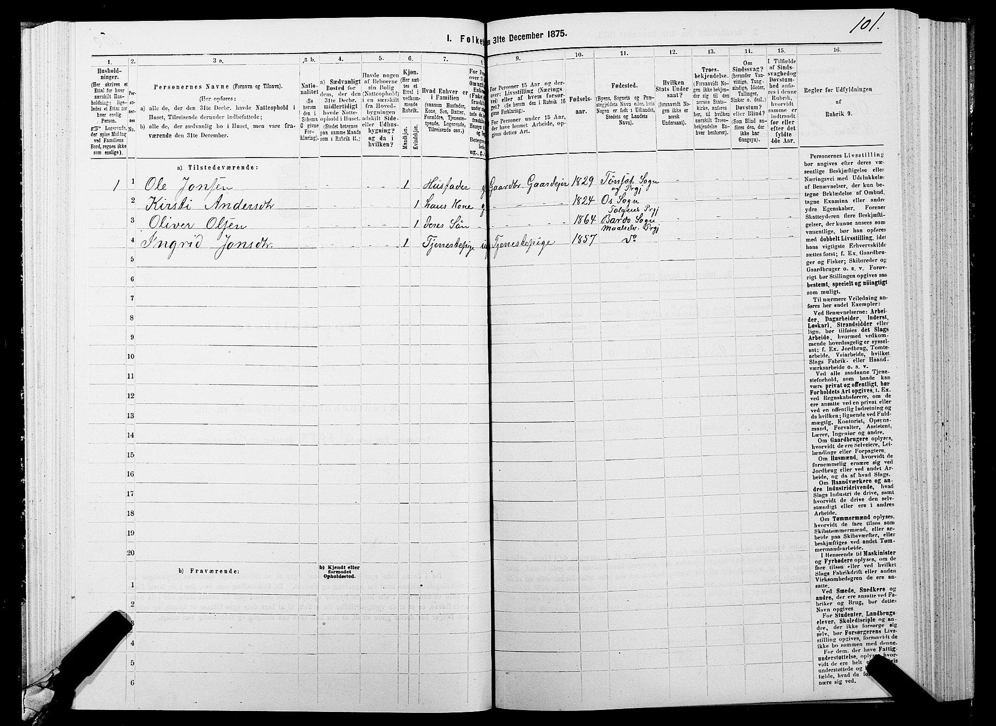 SATØ, 1875 census for 1924P Målselv, 1875, p. 4101