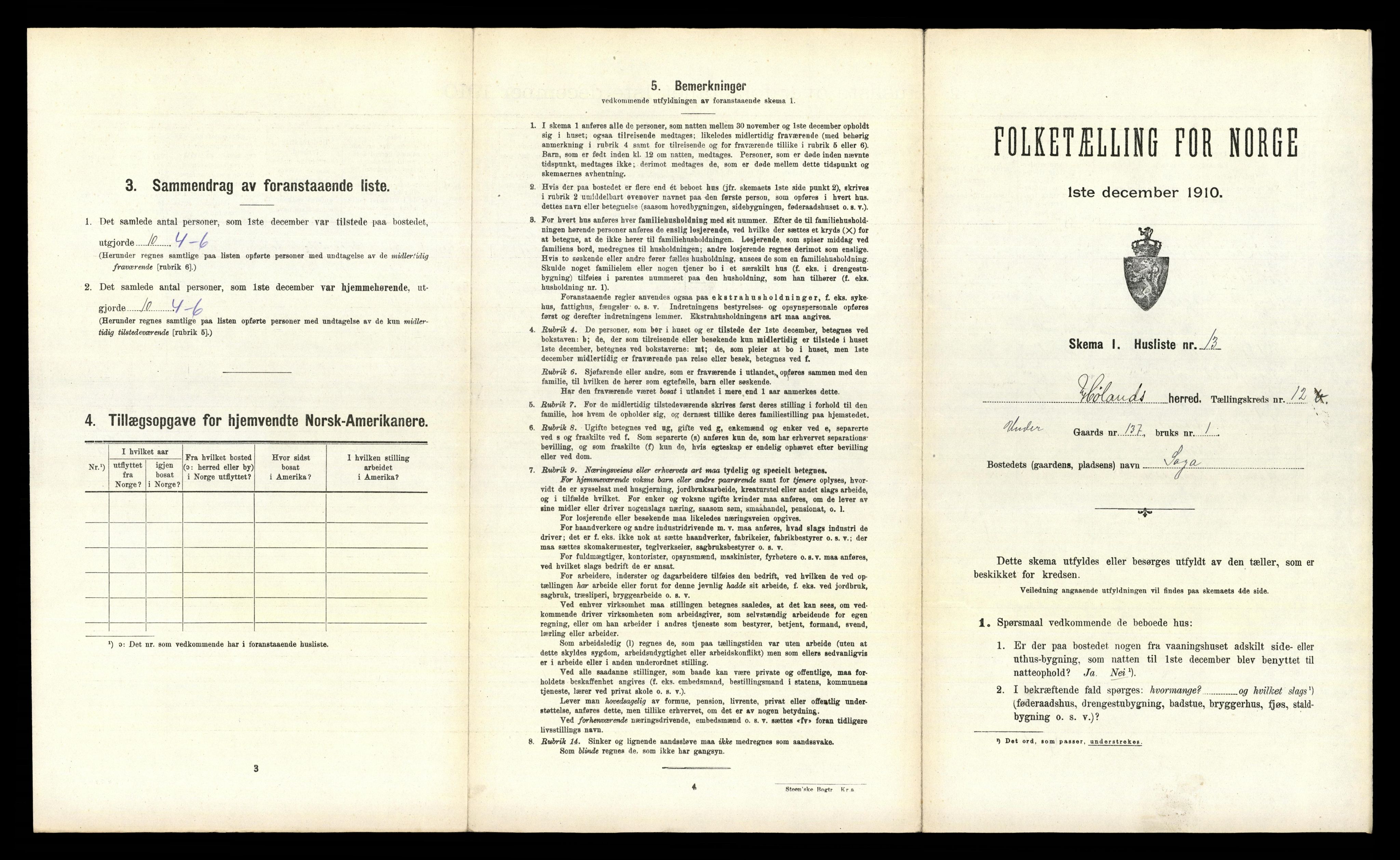 RA, 1910 census for Høland, 1910, p. 1717