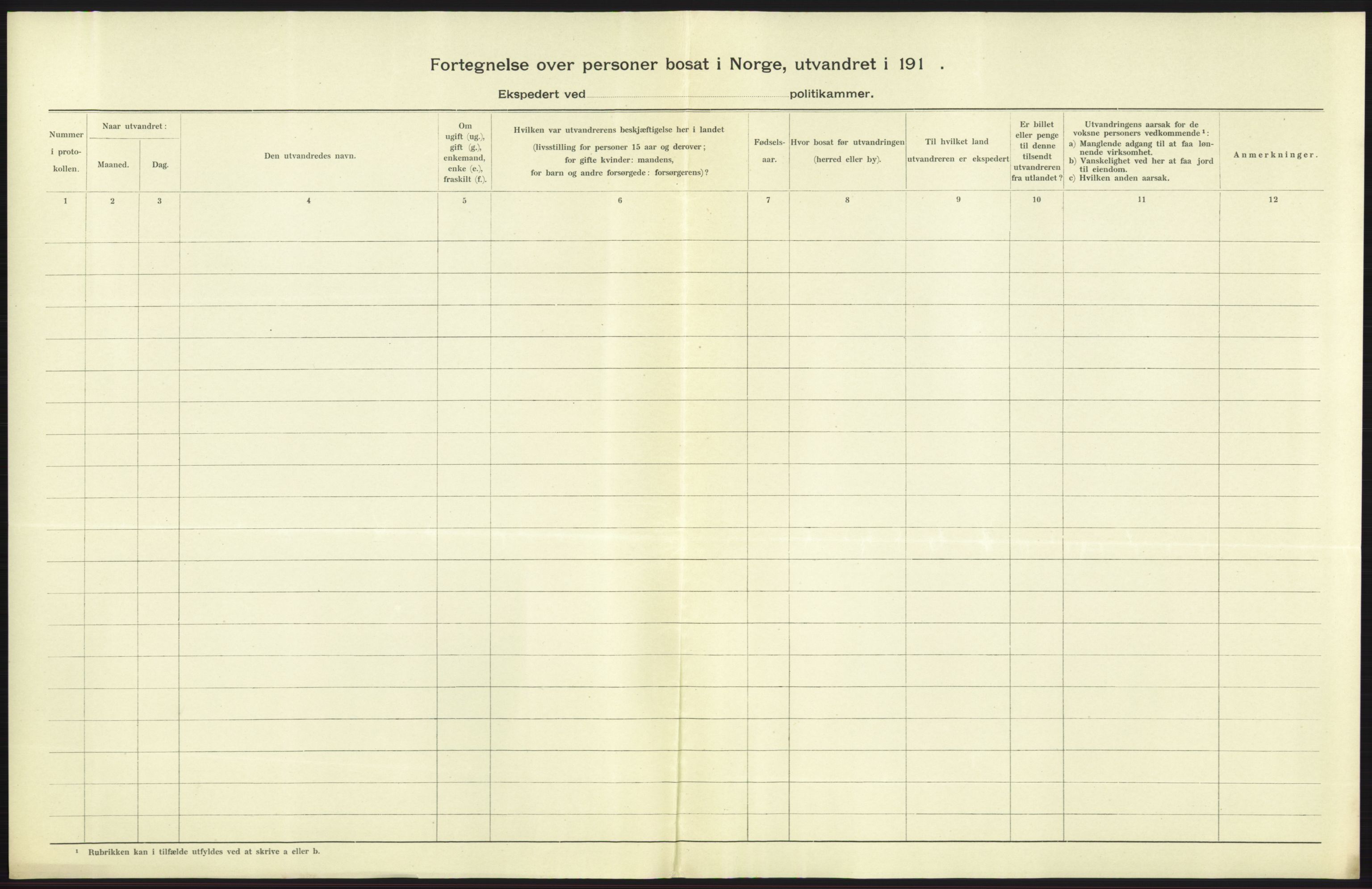 Nord-Jarlsberg politikammer, AV/SAKO-A-739/I/Ia/Iab/L0001: Emigrantprotokoll, 1912-1918, p. 115