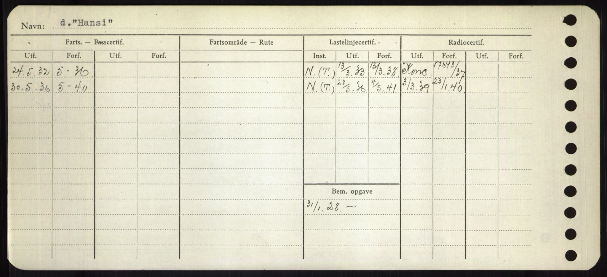 Sjøfartsdirektoratet med forløpere, Skipsmålingen, RA/S-1627/H/Hd/L0014: Fartøy, H-Havl, p. 270