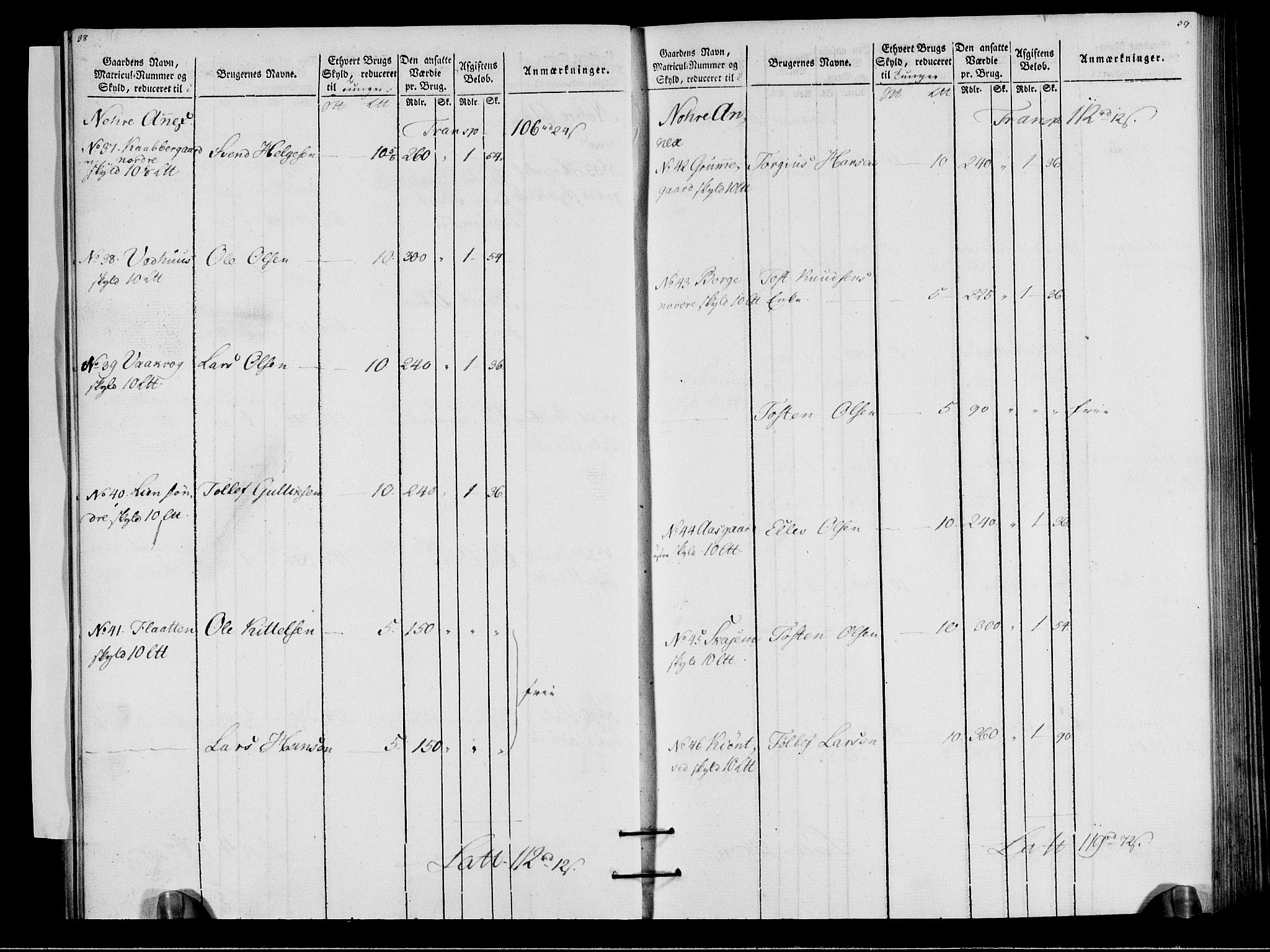 Rentekammeret inntil 1814, Realistisk ordnet avdeling, AV/RA-EA-4070/N/Ne/Nea/L0057a: Numedal og Sandsvær fogderi. Oppebørselsregister for fogderiets landdistrikter, 1803-1804, p. 22