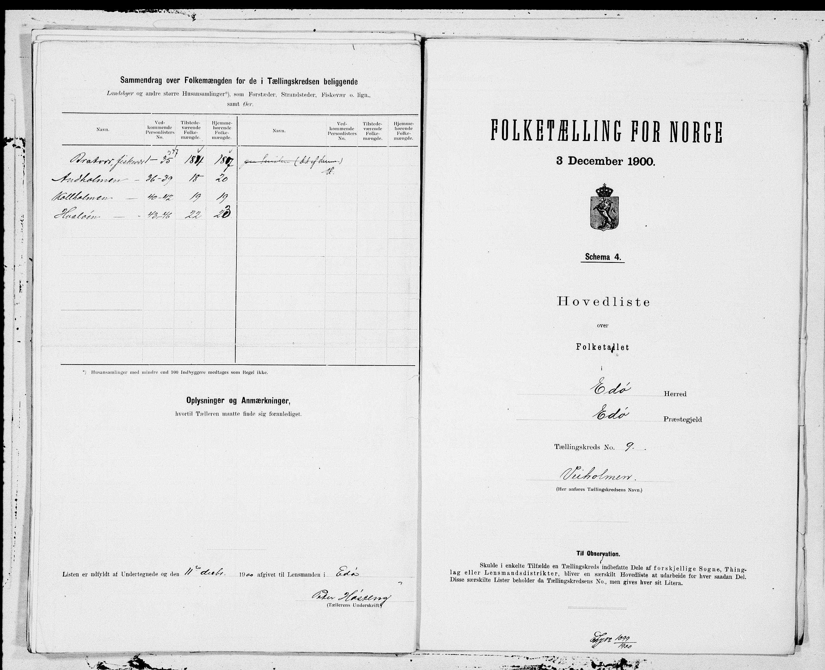 SAT, 1900 census for Edøy, 1900, p. 18
