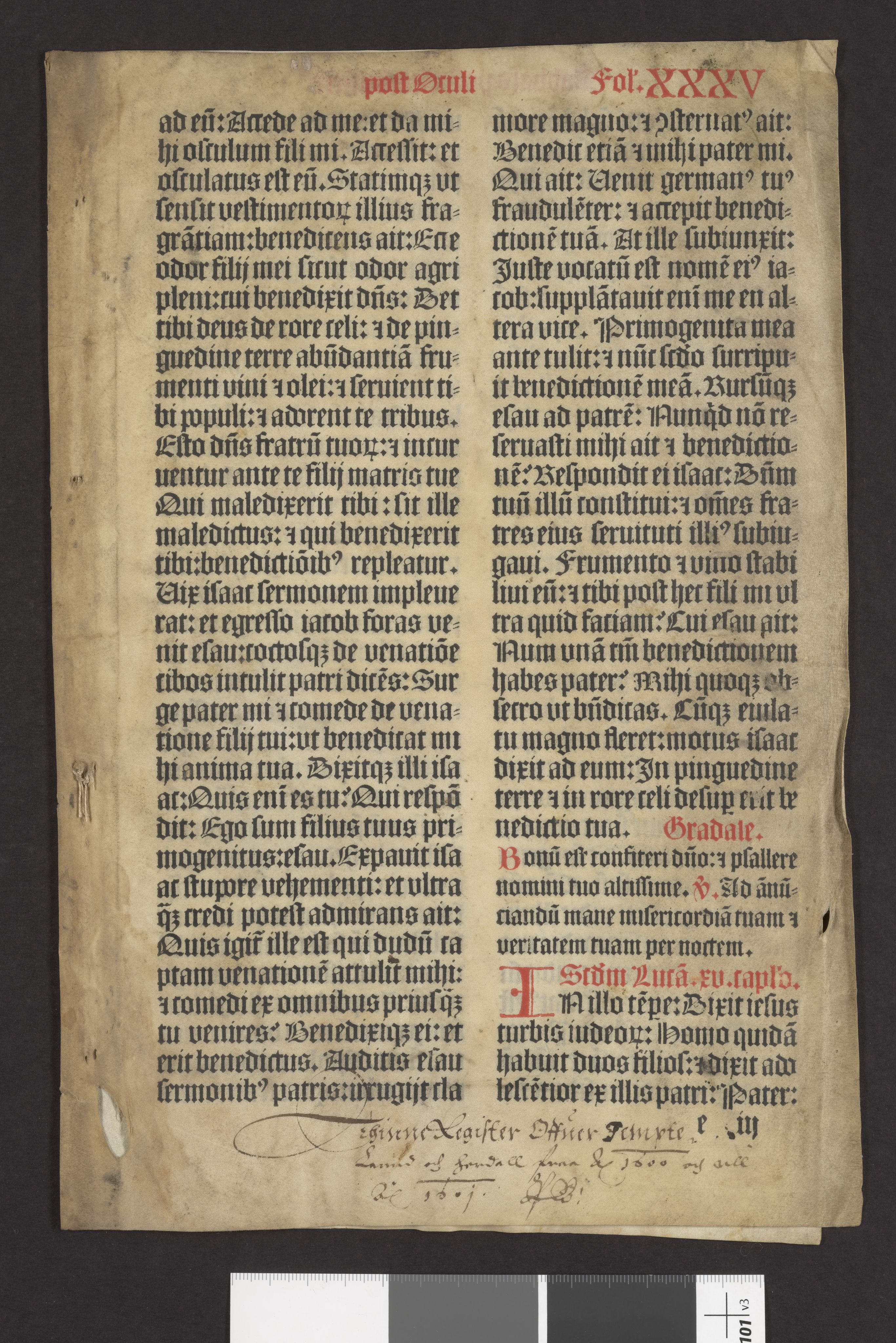 Riksarkivets diplomsamling, AV/RA-EA-5965/F27/F27A/F27Ab/L0002: Latinske fragmenter stort format, 1100-1536, p. 15