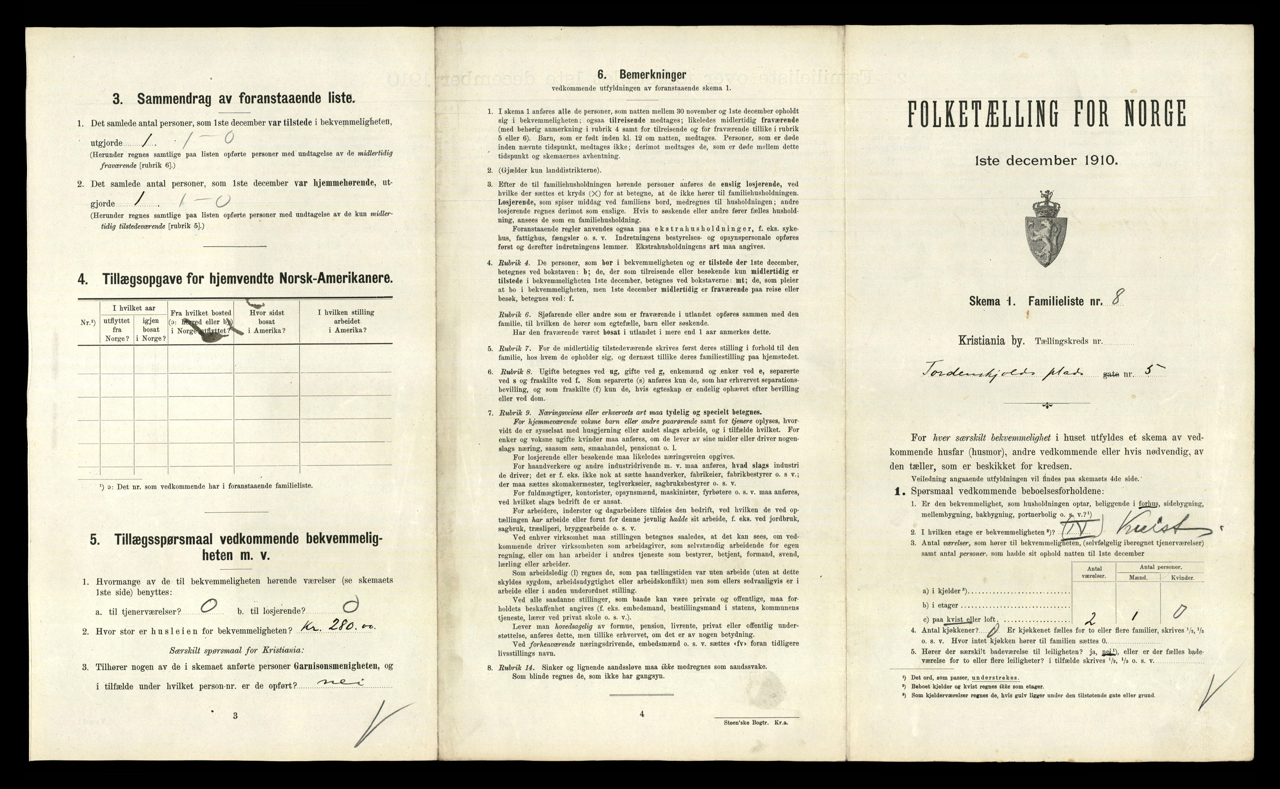 RA, 1910 census for Kristiania, 1910, p. 109461