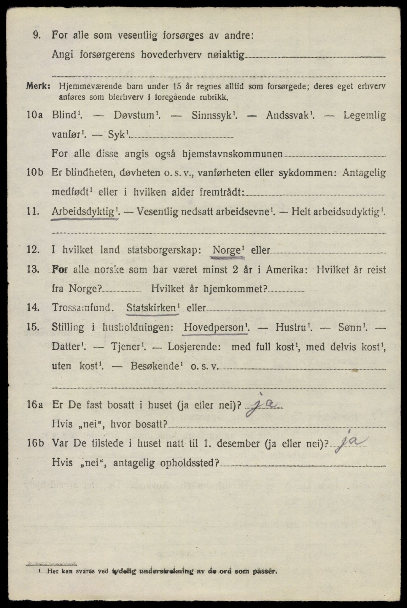 SAO, 1920 census for Glemmen, 1920, p. 12918