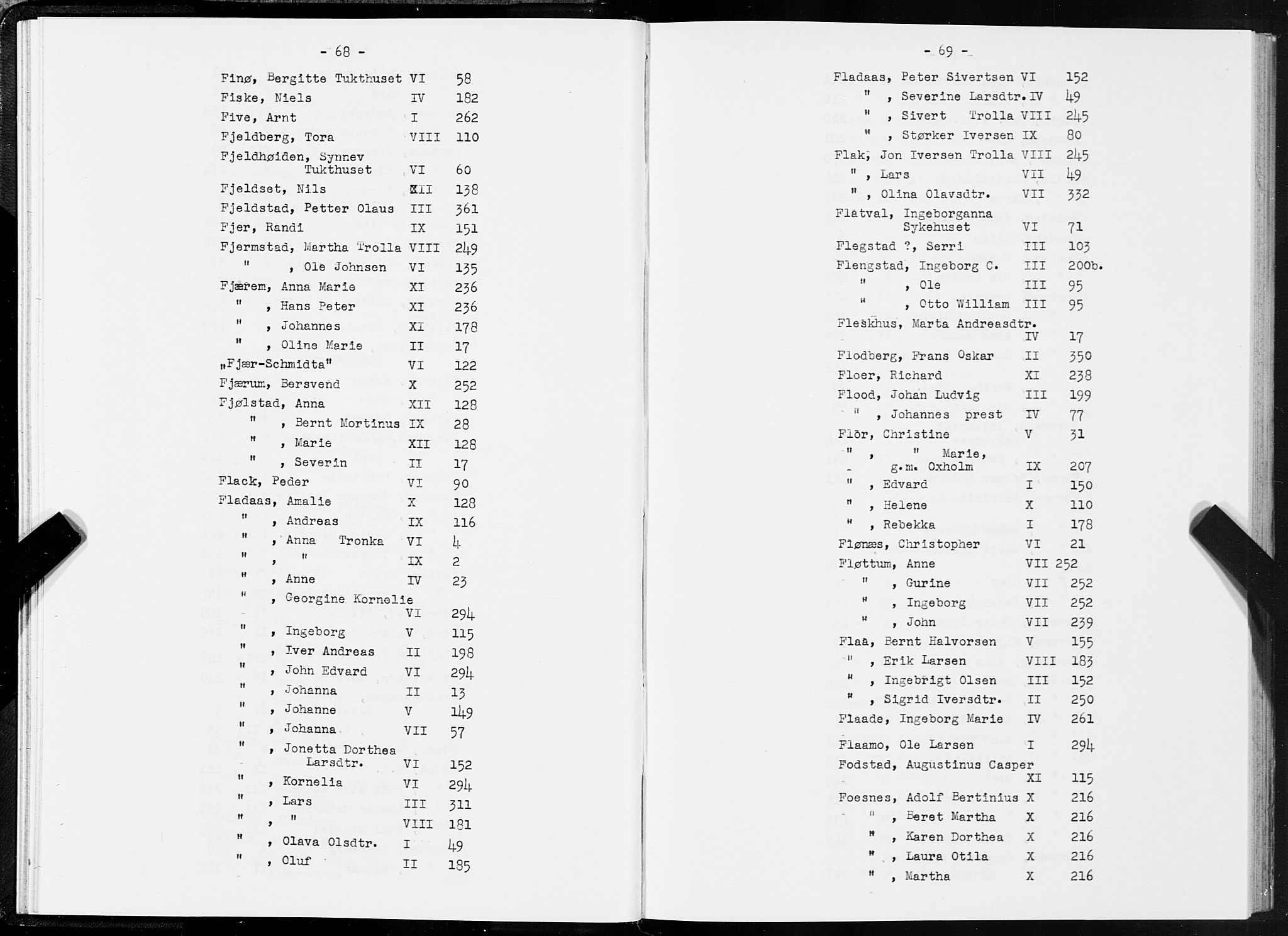 SAT, 1875 census for 1601 Trondheim, 1875, p. 68-69