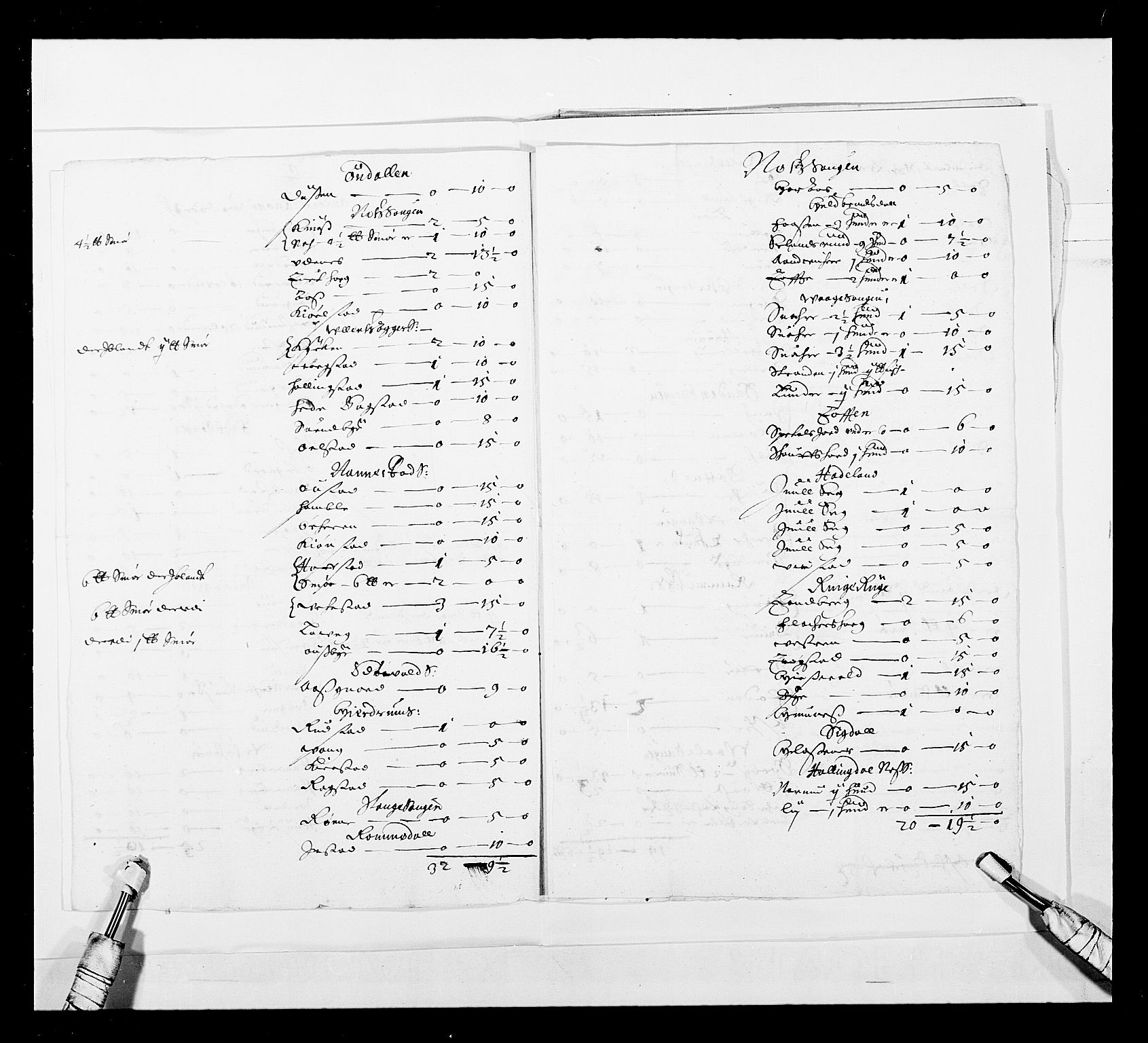 Stattholderembetet 1572-1771, AV/RA-EA-2870/Ek/L0044/0002: Forskjellig 1726-1754 og u. d.: / Forskjellige jordebøker o.l., 1600-1800, p. 5