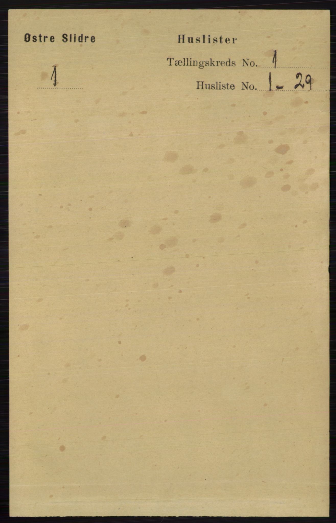 RA, 1891 census for 0544 Øystre Slidre, 1891, p. 26