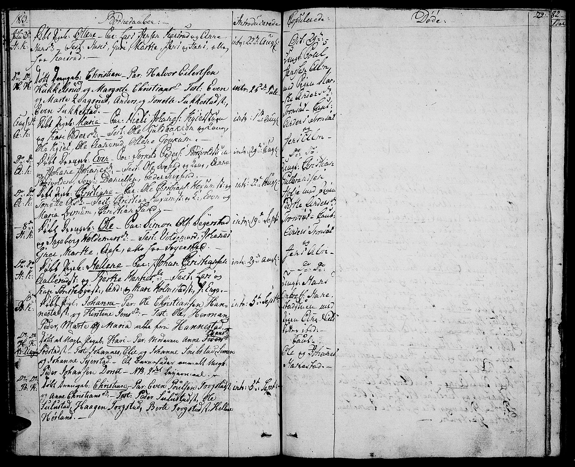 Toten prestekontor, SAH/PREST-102/H/Ha/Haa/L0008: Parish register (official) no. 8, 1809-1814, p. 79