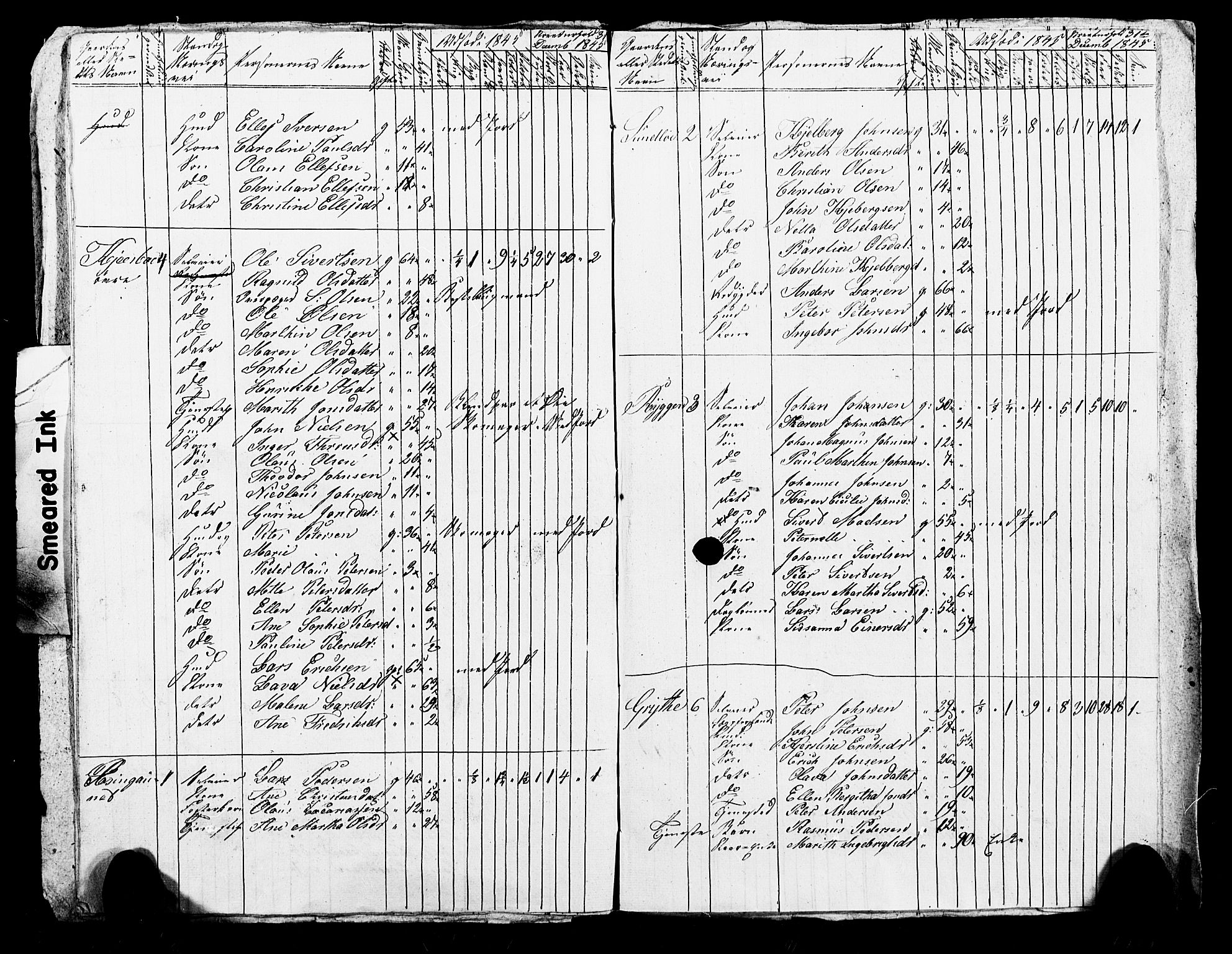 , Census 1845 for Skogn, 1845, p. 10