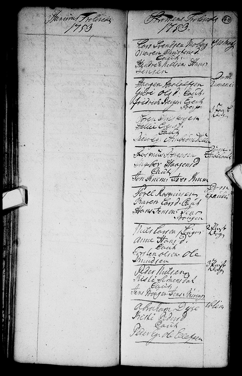 Hurum kirkebøker, AV/SAKO-A-229/F/Fa/L0003: Parish register (official) no. 3, 1733-1757, p. 40