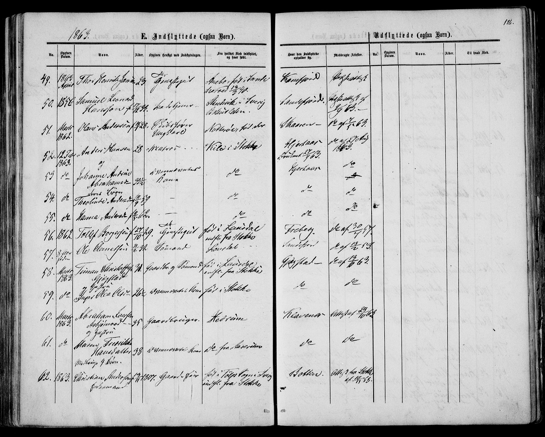 Sandar kirkebøker, AV/SAKO-A-243/F/Fa/L0009: Parish register (official) no. 9, 1862-1871, p. 176