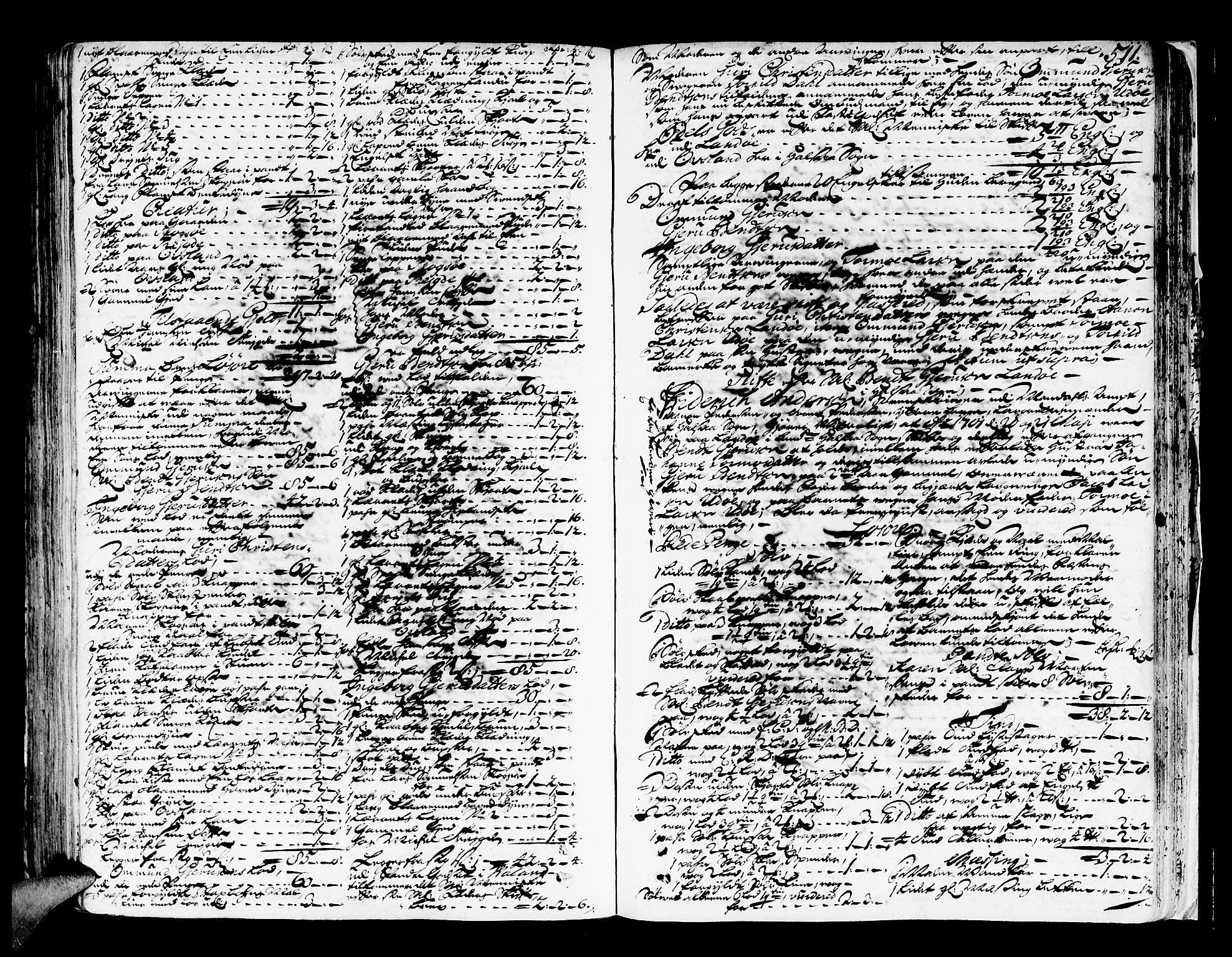 Mandal sorenskriveri, SAK/1221-0005/001/H/Hc/L0008: Skifteprotokoll med register, original i eske nr 4a, 1693-1702, p. 510b-511a