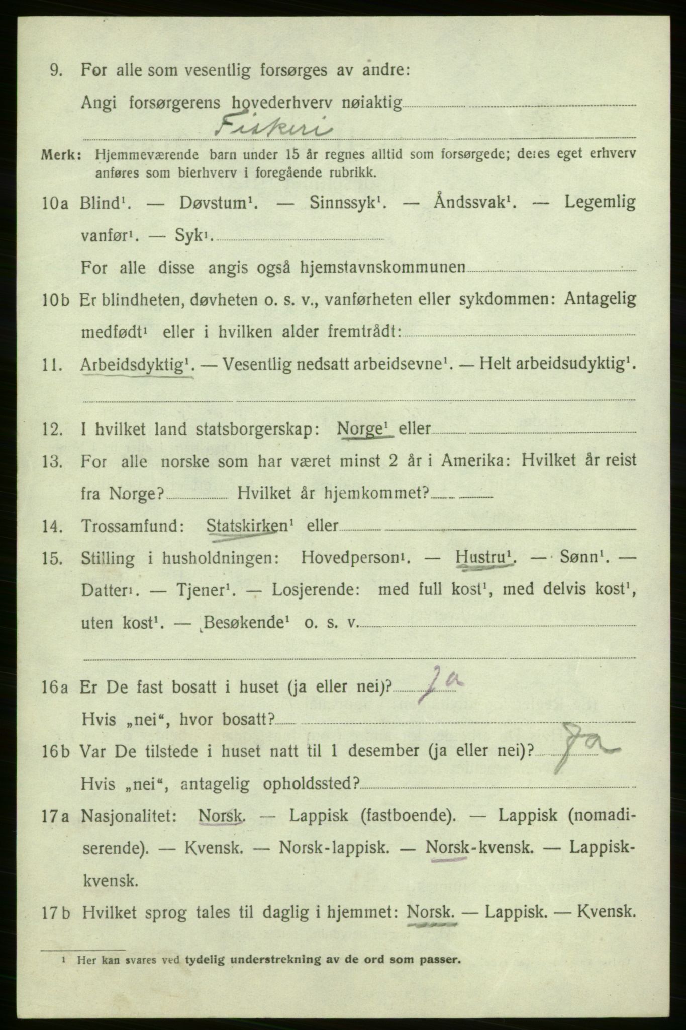 SATØ, 1920 census for Måsøy, 1920, p. 1313