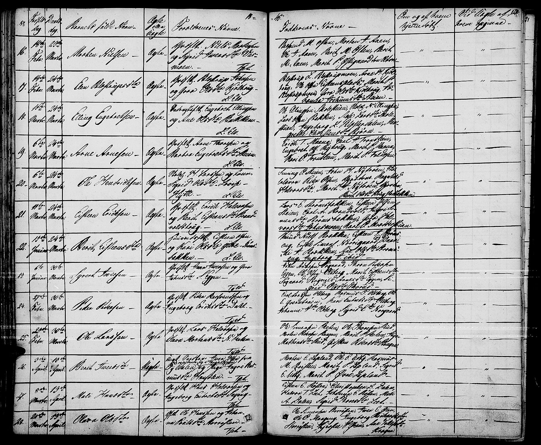 Tynset prestekontor, AV/SAH-PREST-058/H/Ha/Haa/L0019: Parish register (official) no. 19, 1829-1847, p. 120