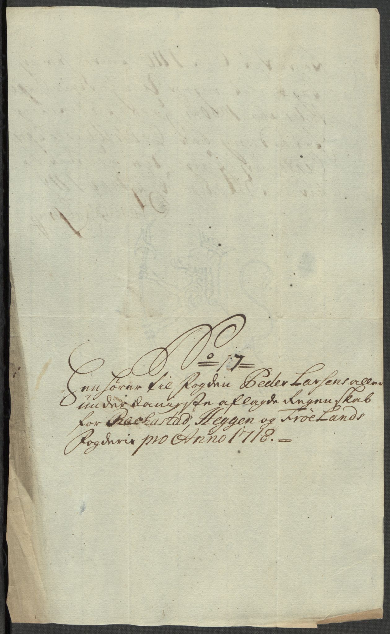 Rentekammeret inntil 1814, Reviderte regnskaper, Fogderegnskap, RA/EA-4092/R07/L0315: Fogderegnskap Rakkestad, Heggen og Frøland, 1718, p. 101
