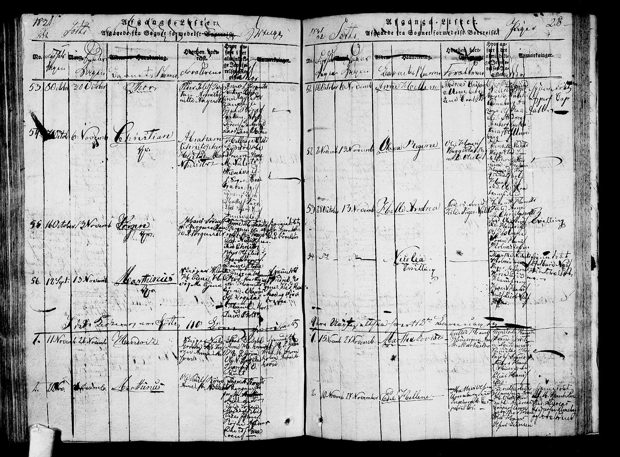 Sandar kirkebøker, SAKO/A-243/F/Fa/L0004: Parish register (official) no. 4, 1814-1832, p. 298