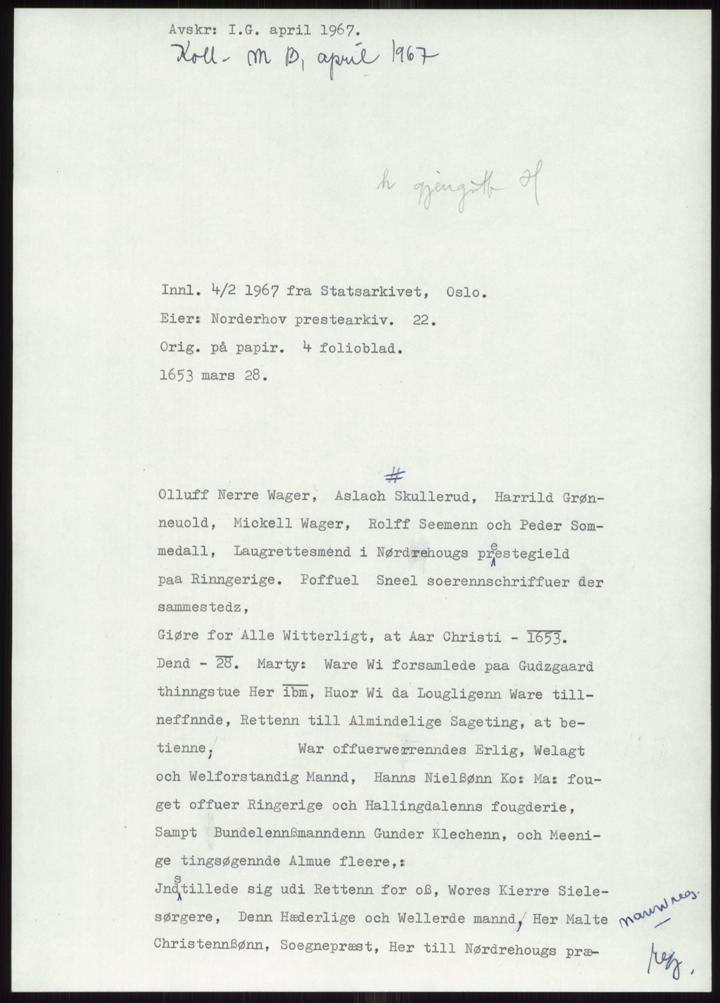 Samlinger til kildeutgivelse, Diplomavskriftsamlingen, AV/RA-EA-4053/H/Ha, p. 743