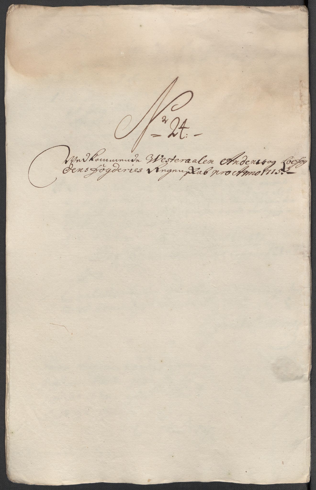 Rentekammeret inntil 1814, Reviderte regnskaper, Fogderegnskap, AV/RA-EA-4092/R67/L4681: Fogderegnskap Vesterålen, Andenes og Lofoten, 1715, p. 170