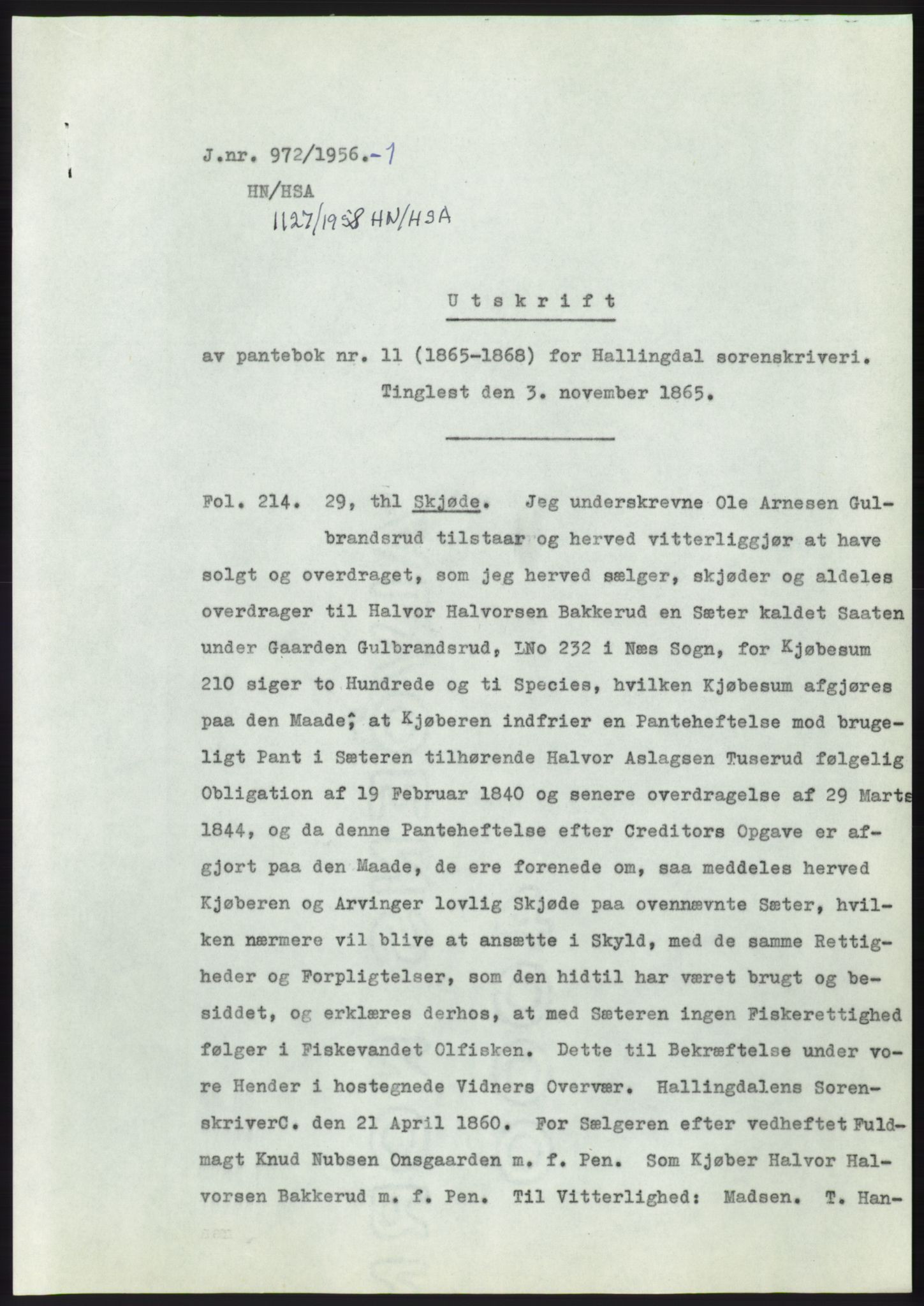 Statsarkivet i Kongsberg, SAKO/A-0001, 1956, p. 230
