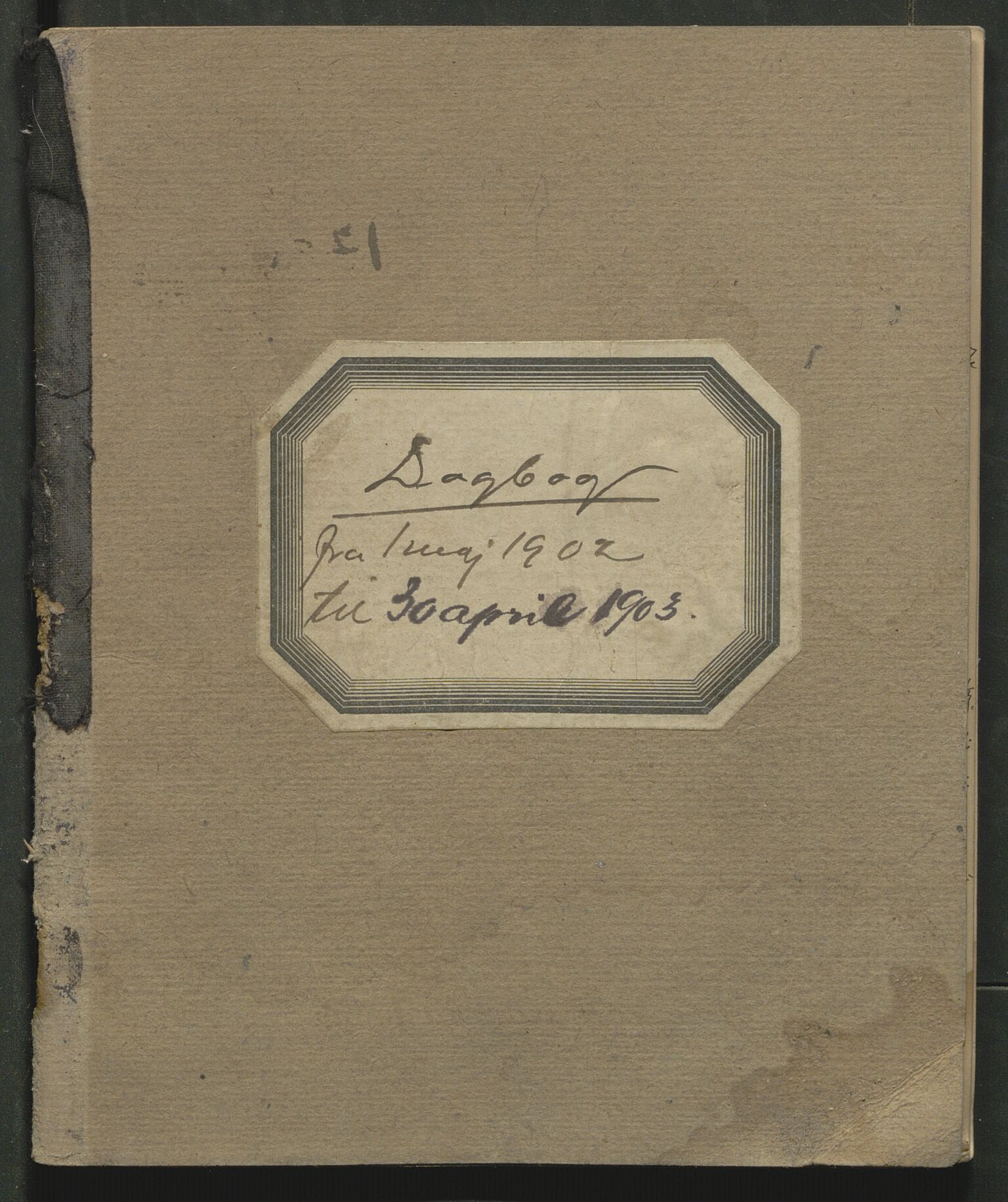 Åker i Vang, Hedmark, og familien Todderud, AV/SAH-ARK-010/G/Ga/L0005/0001: Dagbøker / Dagbok, 1902-1903