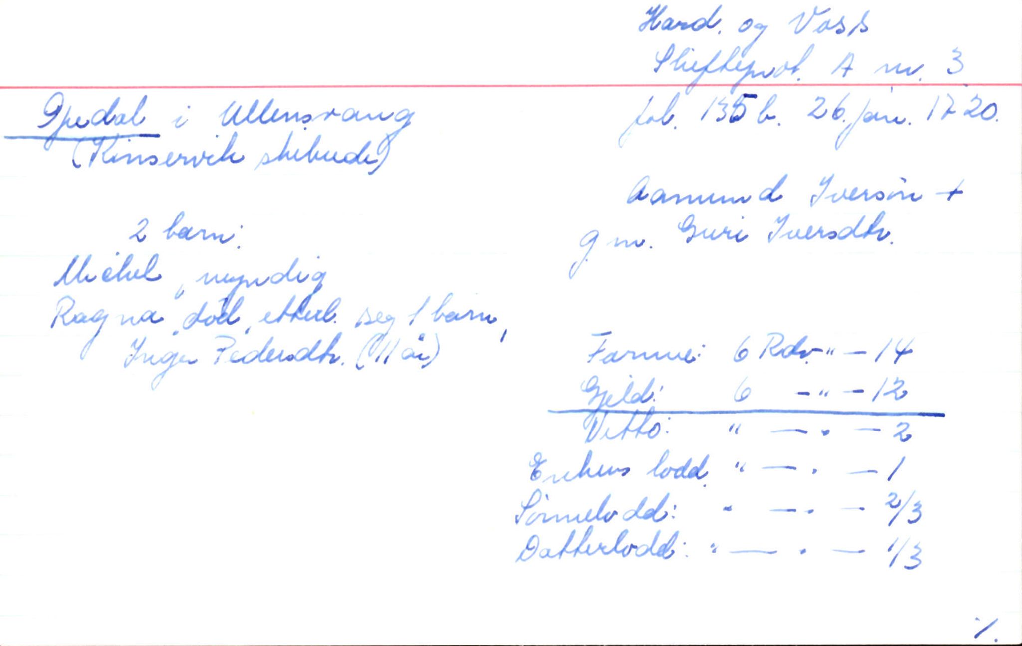 Skiftekort ved Statsarkivet i Bergen, SAB/SKIFTEKORT/002/L0001: Skifteprotokoll nr. 1-3, 1695-1721, p. 1171