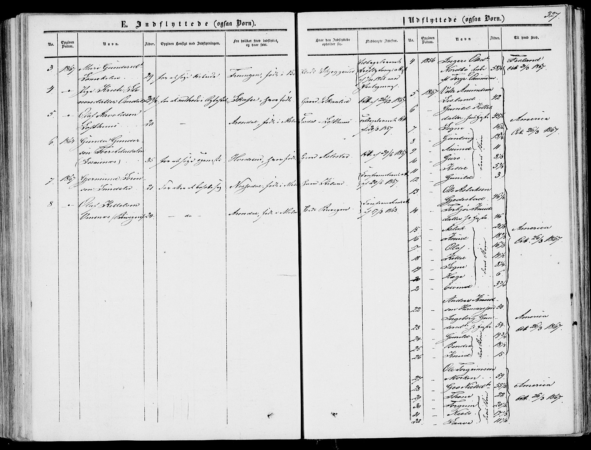 Fyresdal kirkebøker, SAKO/A-263/F/Fa/L0005: Parish register (official) no. I 5, 1855-1871, p. 327