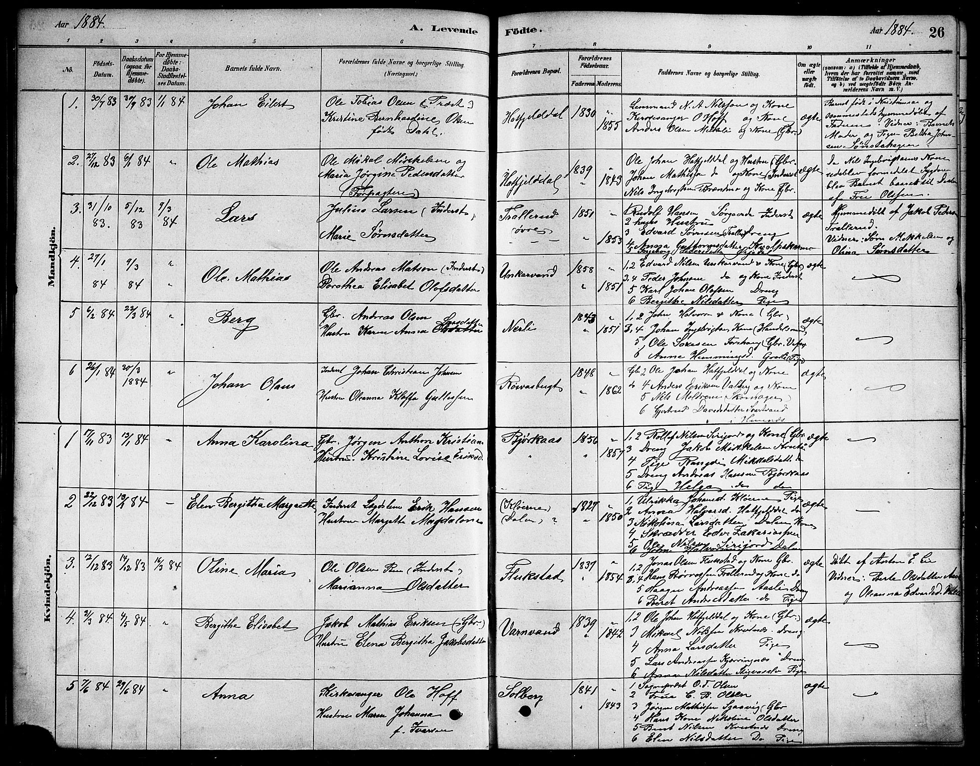 Ministerialprotokoller, klokkerbøker og fødselsregistre - Nordland, SAT/A-1459/823/L0330: Parish register (copy) no. 823C02, 1879-1916, p. 26