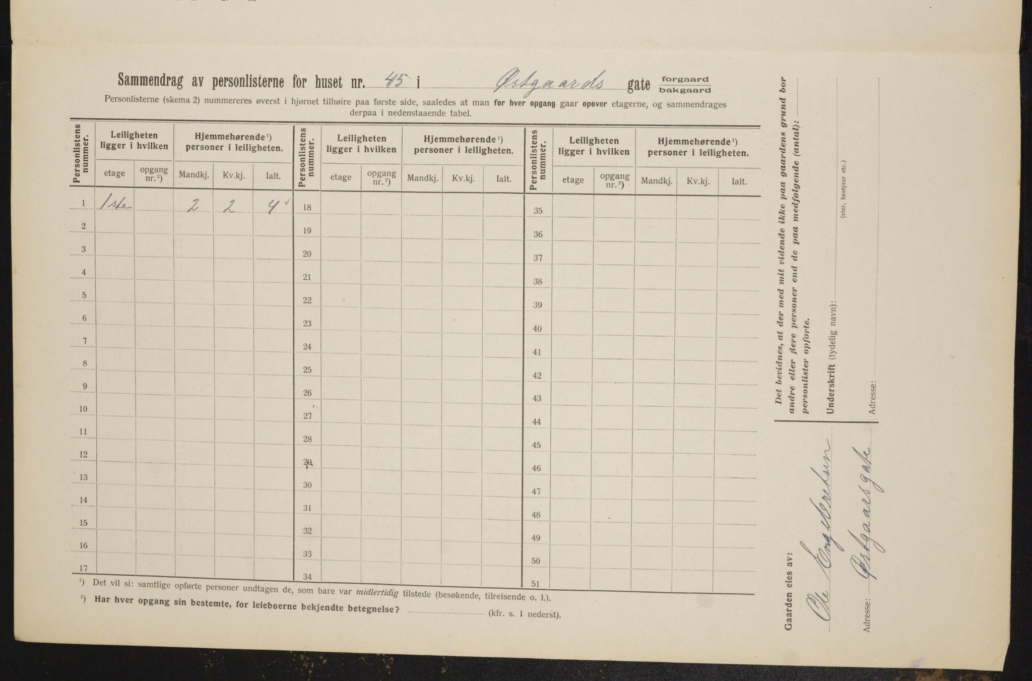 OBA, Municipal Census 1912 for Kristiania, 1912, p. 129379