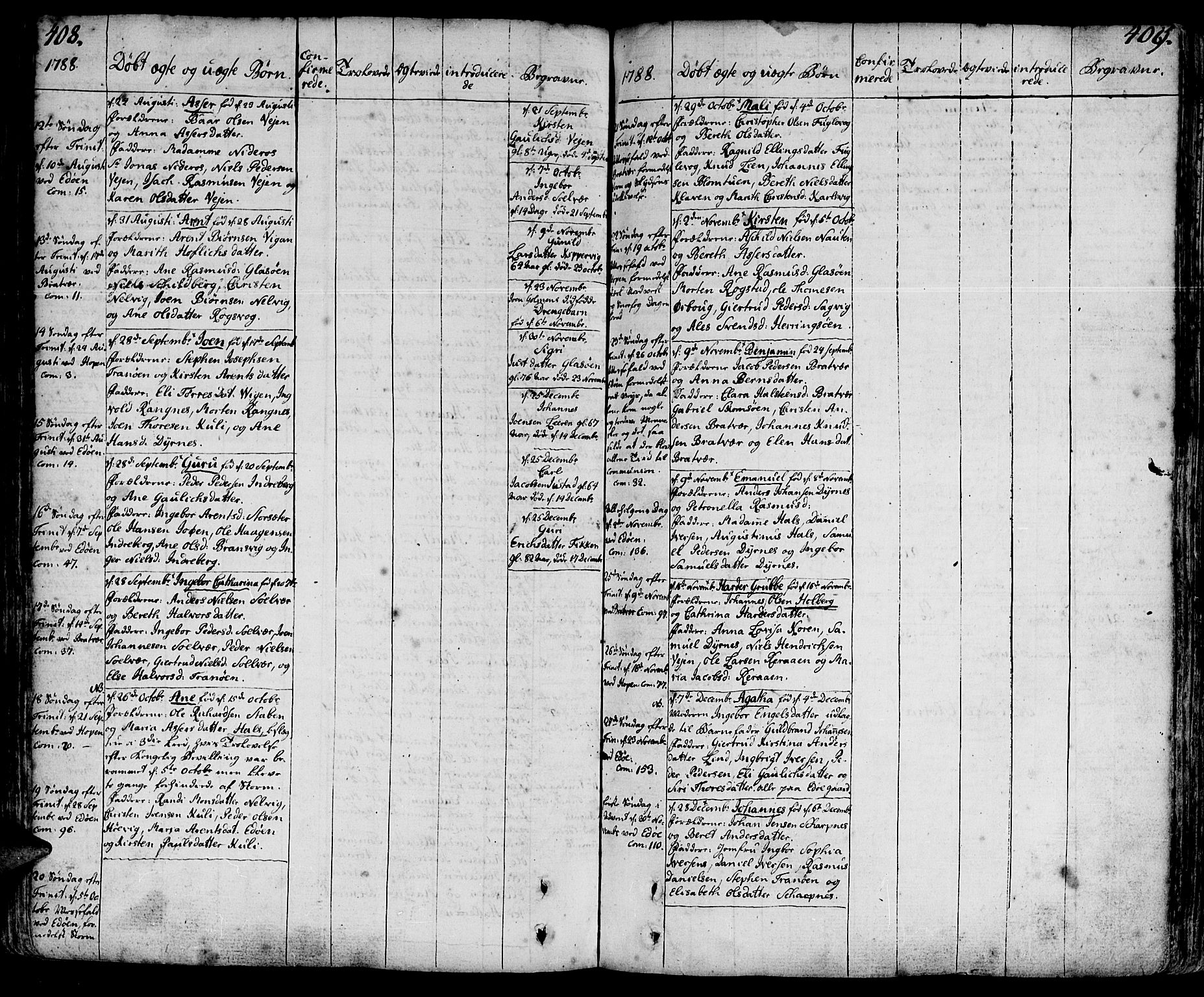 Ministerialprotokoller, klokkerbøker og fødselsregistre - Møre og Romsdal, SAT/A-1454/581/L0932: Parish register (official) no. 581A02, 1767-1823, p. 408-409