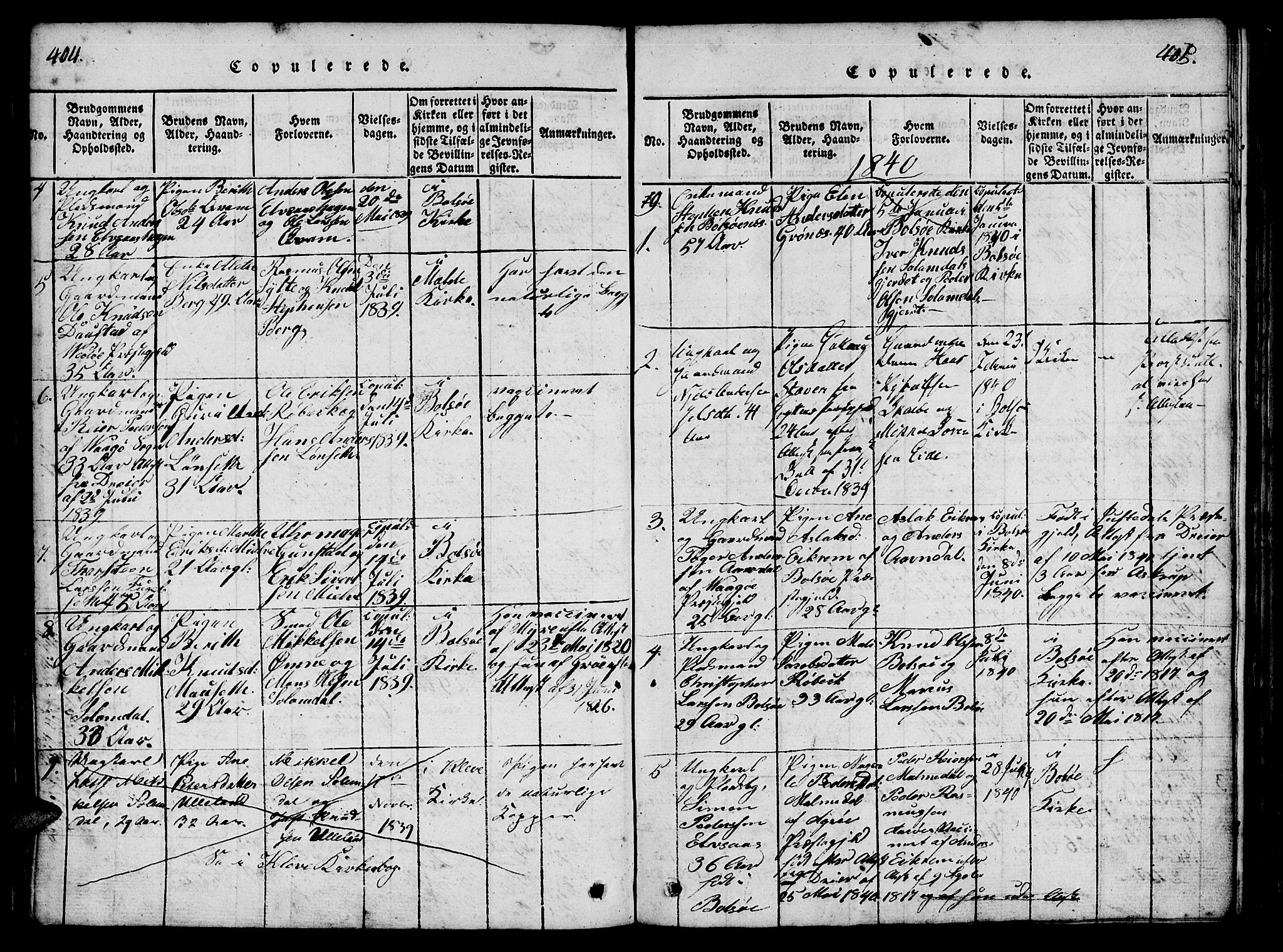 Ministerialprotokoller, klokkerbøker og fødselsregistre - Møre og Romsdal, SAT/A-1454/555/L0652: Parish register (official) no. 555A03, 1817-1843, p. 404-405