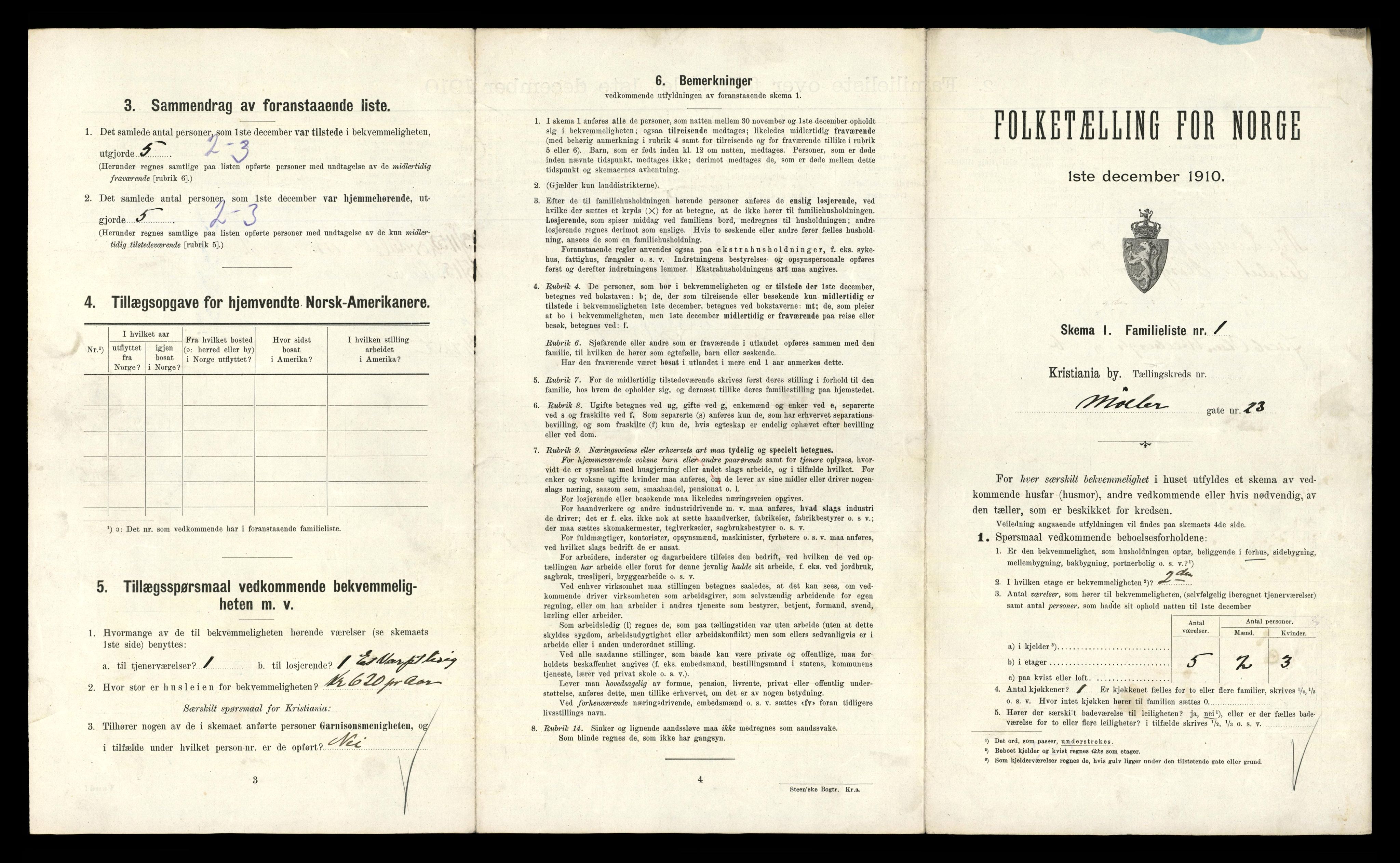 RA, 1910 census for Kristiania, 1910, p. 66667