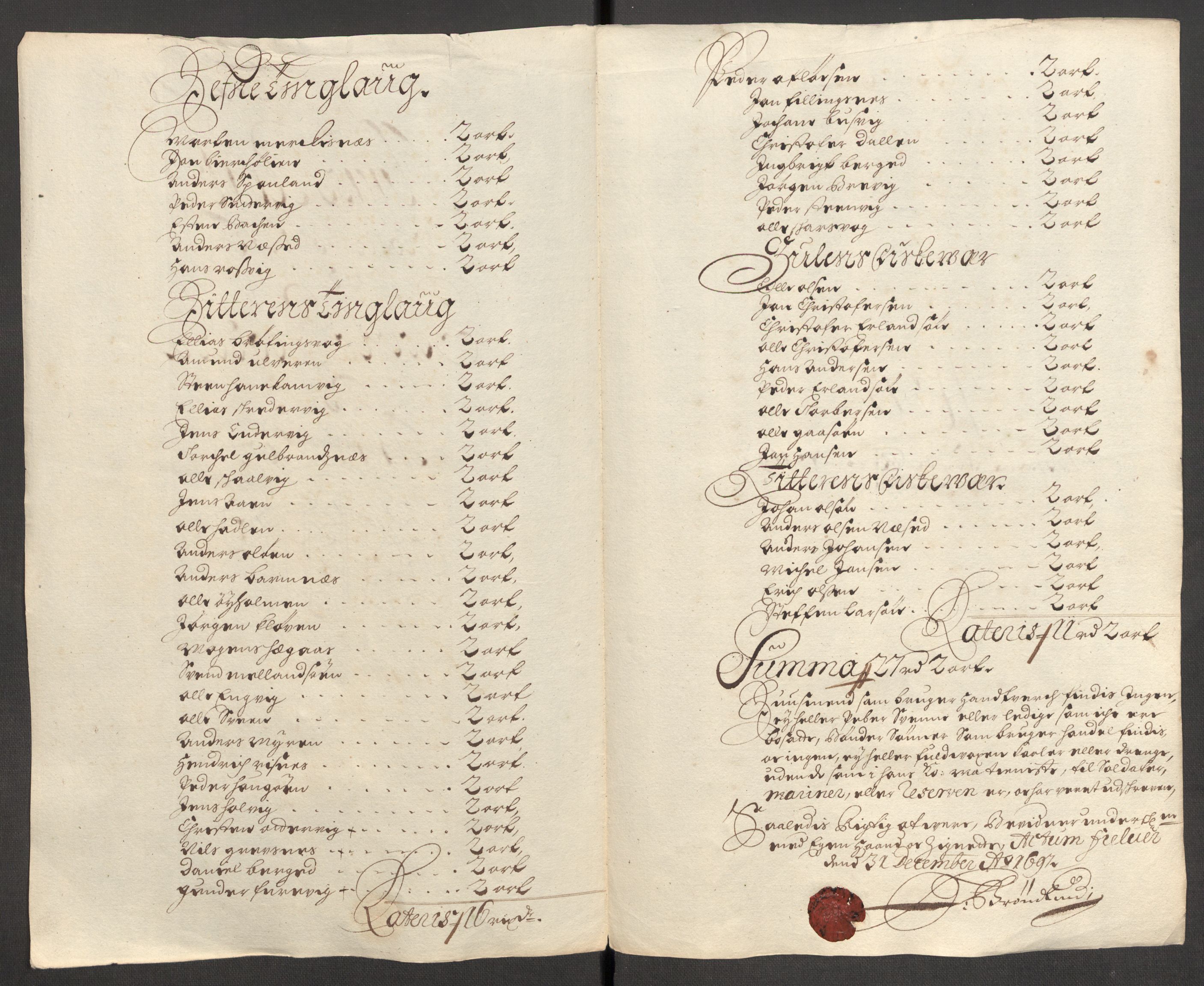 Rentekammeret inntil 1814, Reviderte regnskaper, Fogderegnskap, RA/EA-4092/R57/L3852: Fogderegnskap Fosen, 1697, p. 168
