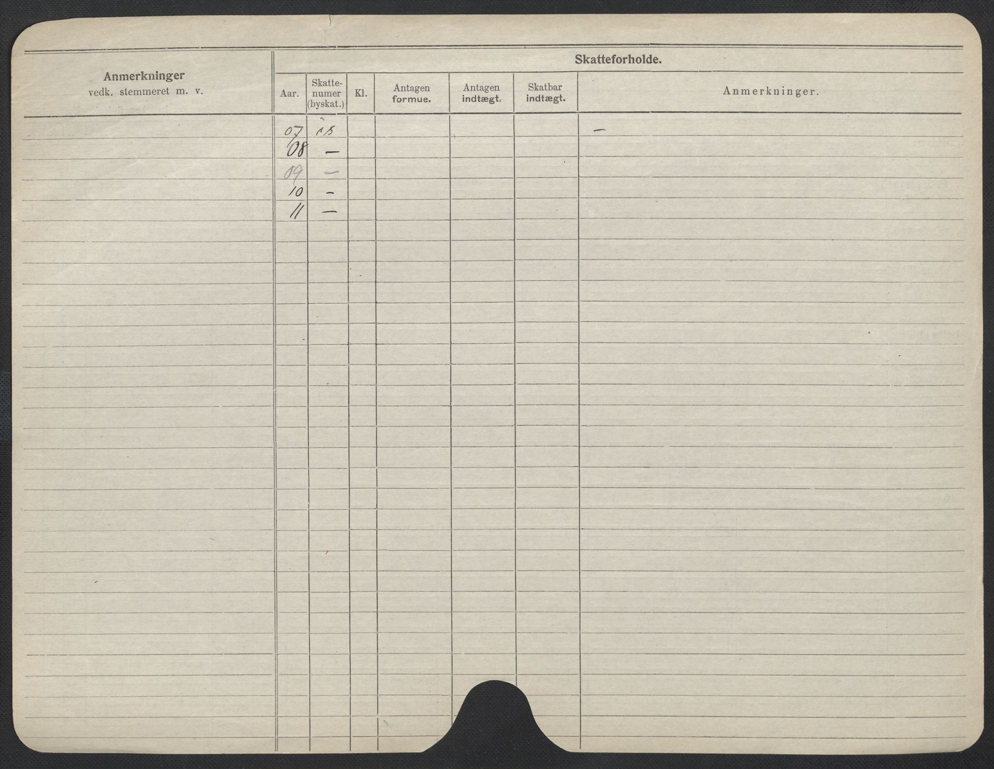 Oslo folkeregister, Registerkort, AV/SAO-A-11715/F/Fa/Fac/L0013: Kvinner, 1906-1914, p. 501b