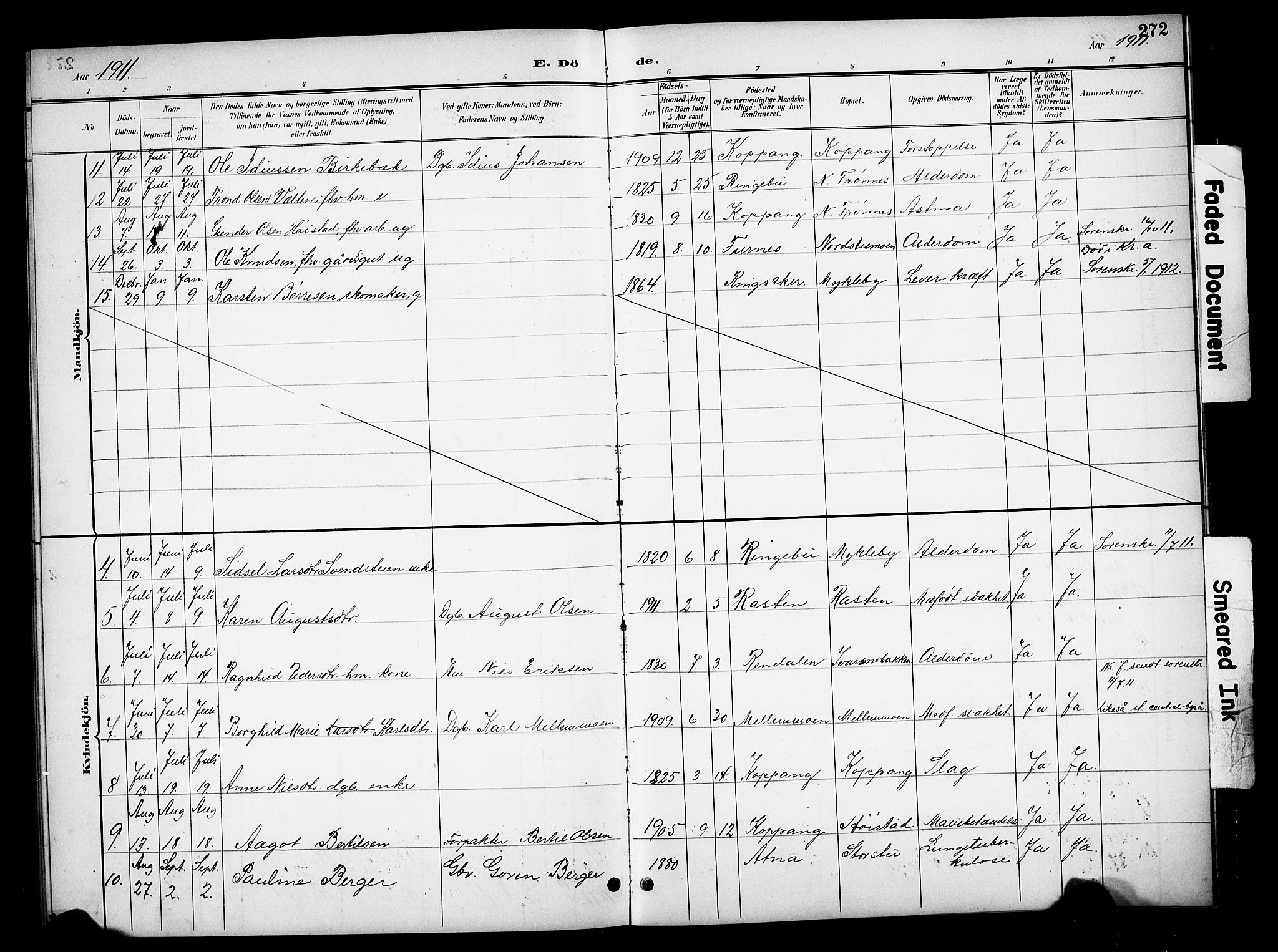 Stor-Elvdal prestekontor, AV/SAH-PREST-052/H/Ha/Hab/L0003: Parish register (copy) no. 3, 1895-1917, p. 272