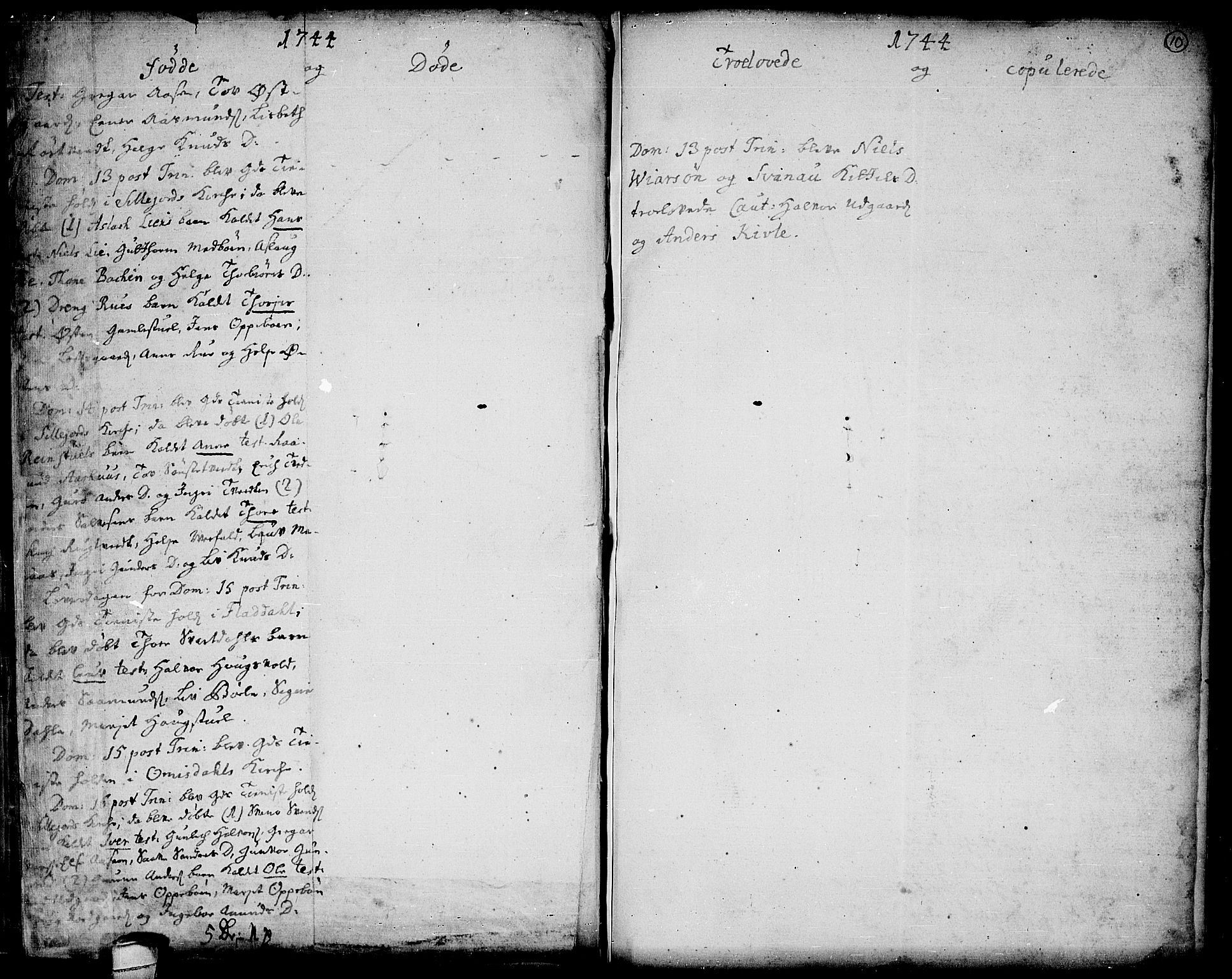 Seljord kirkebøker, SAKO/A-20/F/Fa/L0006: Parish register (official) no. I 6, 1744-1755, p. 10