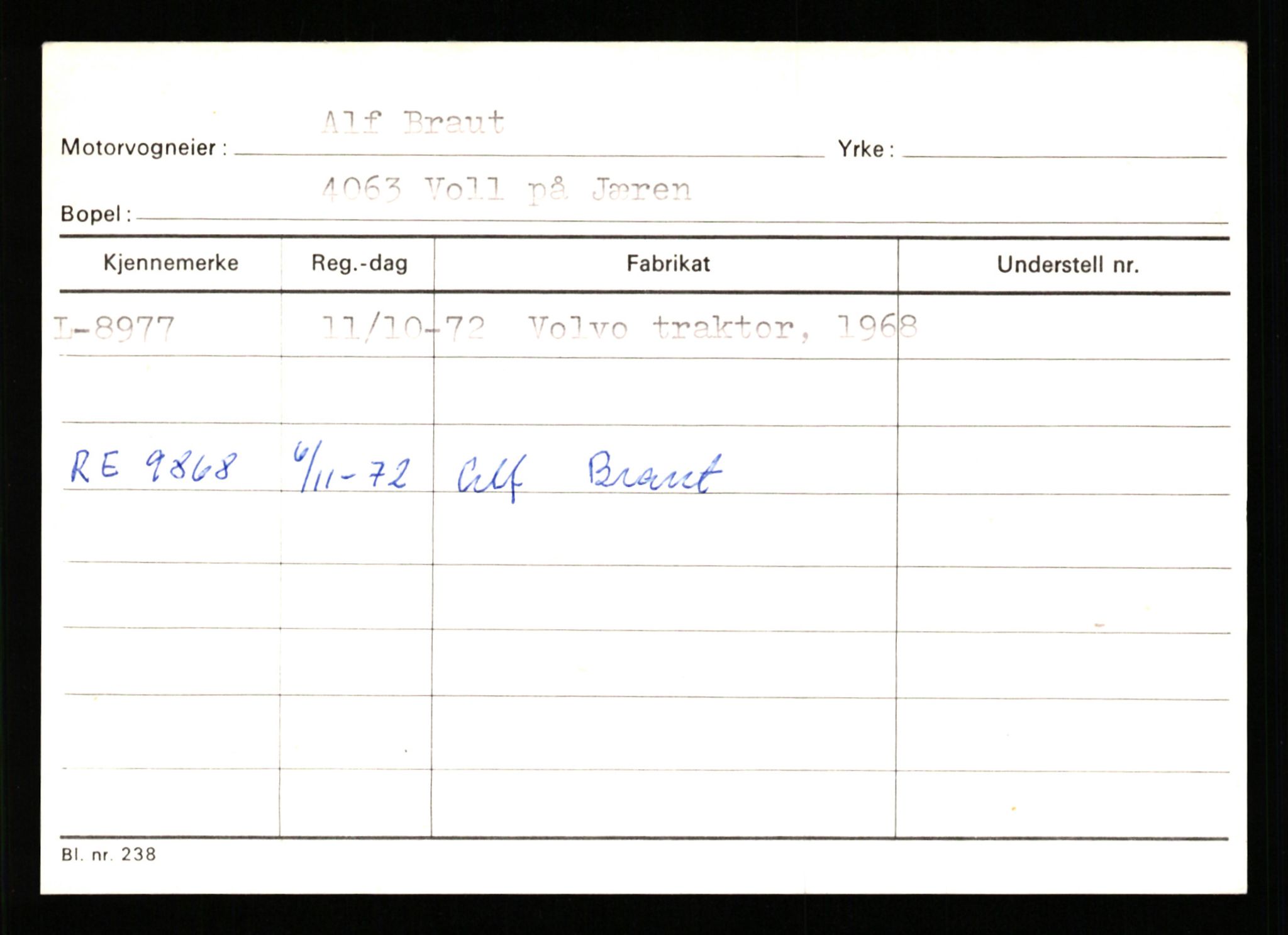 Stavanger trafikkstasjon, AV/SAST-A-101942/0/G/L0002: Registreringsnummer: 5791 - 10405, 1930-1971, p. 2107