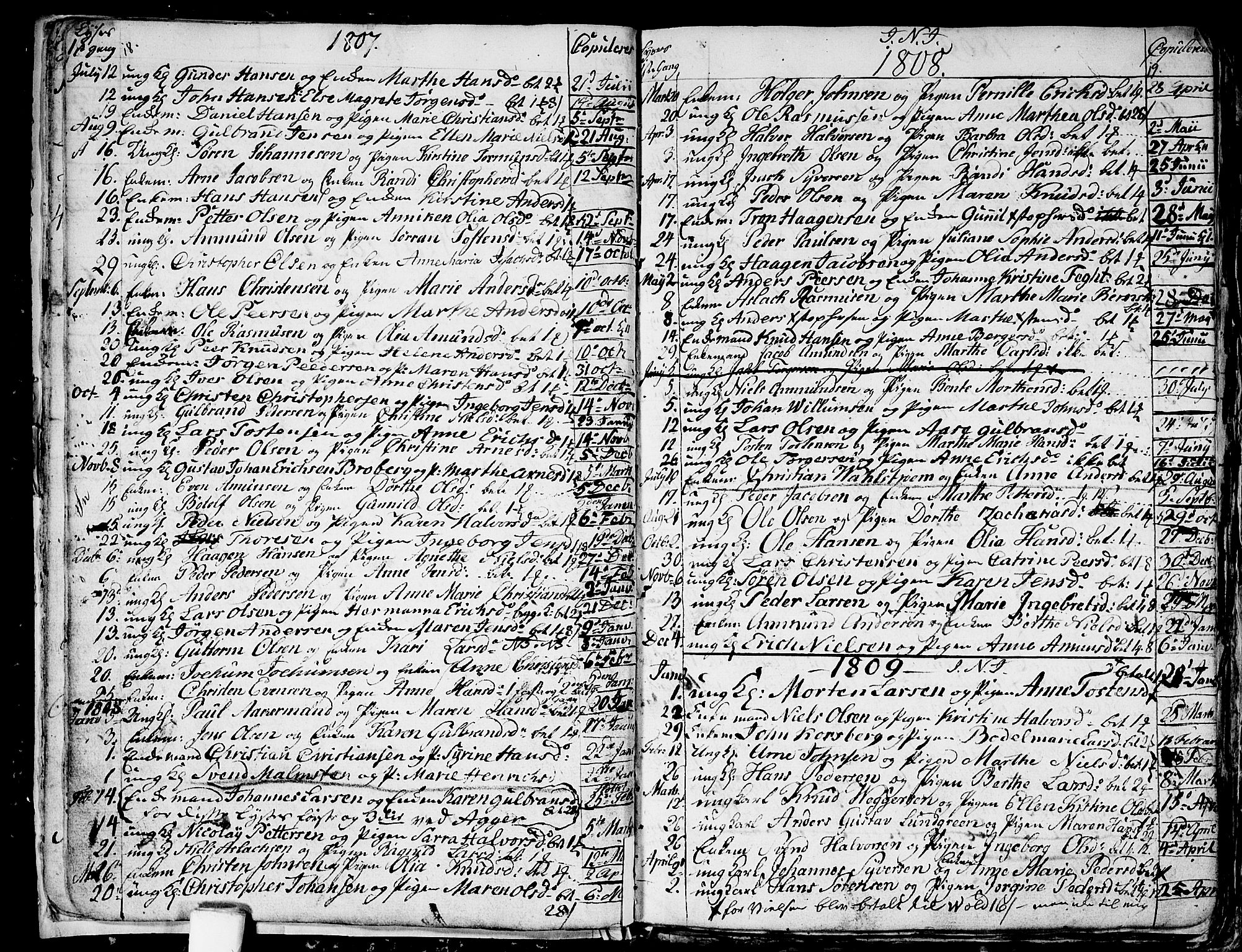 Aker prestekontor kirkebøker, SAO/A-10861/G/L0001: Parish register (copy) no. 1, 1796-1826, p. 18-19