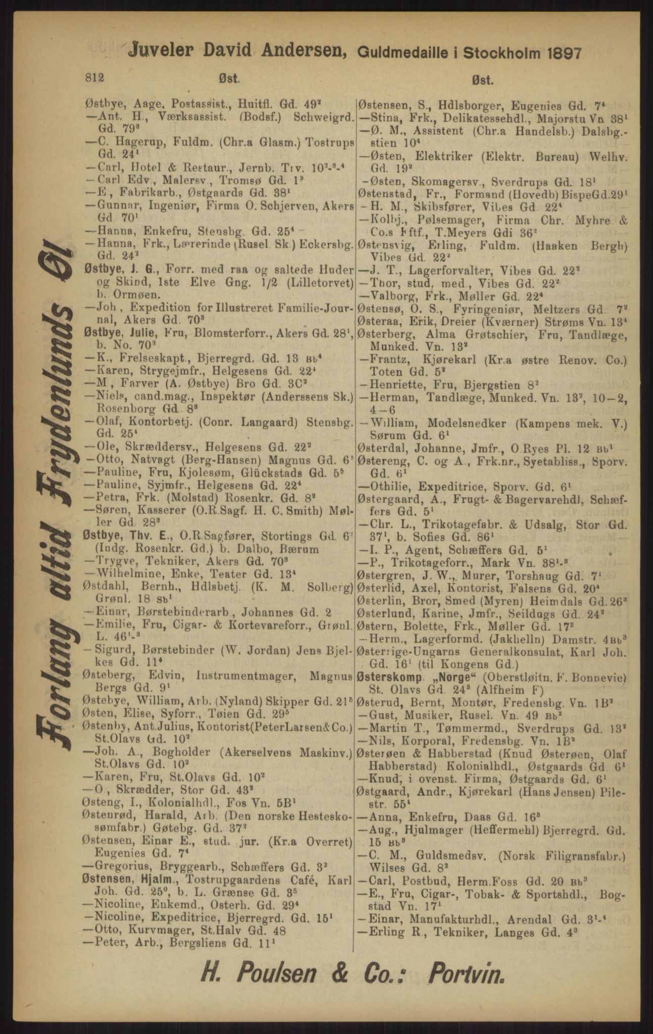 Kristiania/Oslo adressebok, PUBL/-, 1902, p. 812