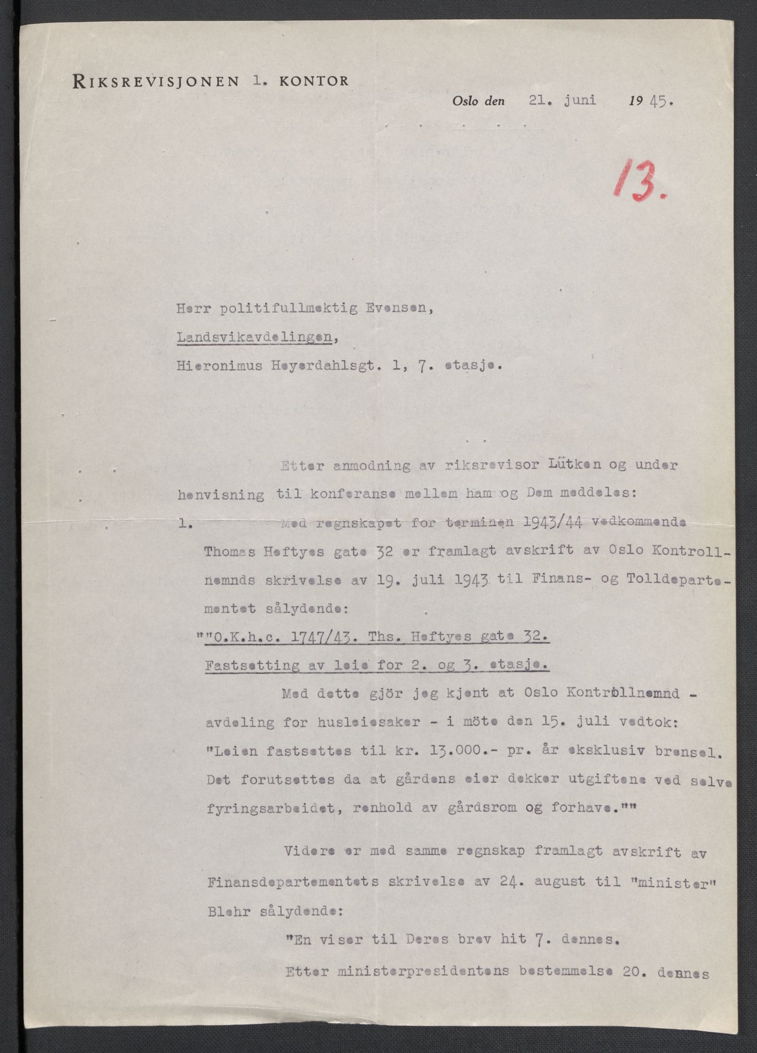 Landssvikarkivet, Oslo politikammer, AV/RA-S-3138-01/D/Da/L0003: Dnr. 29, 1945, p. 2853