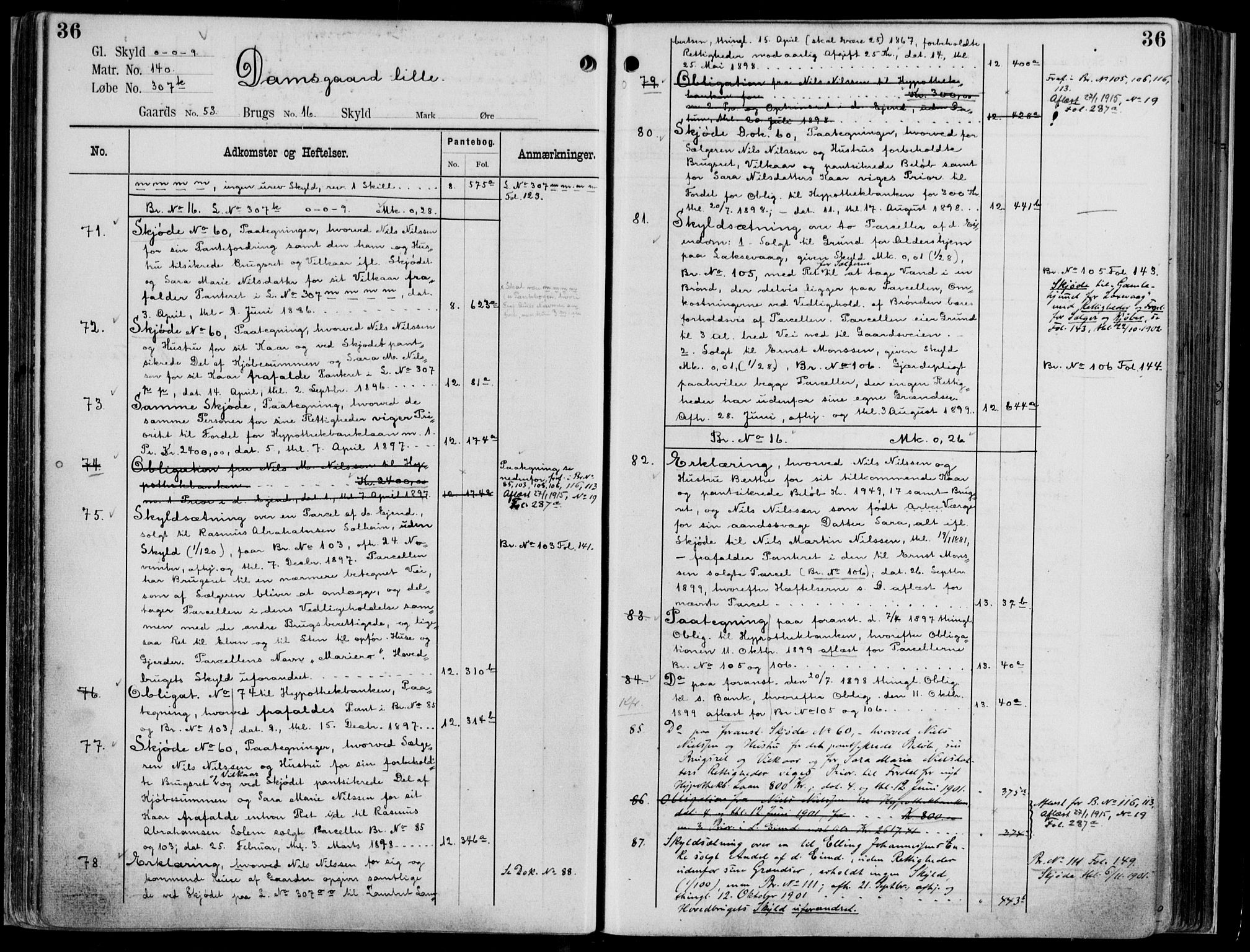 Midhordland sorenskriveri, AV/SAB-A-3001/1/G/Ga/Gab/L0113: Mortgage register no. II.A.b.113, p. 36