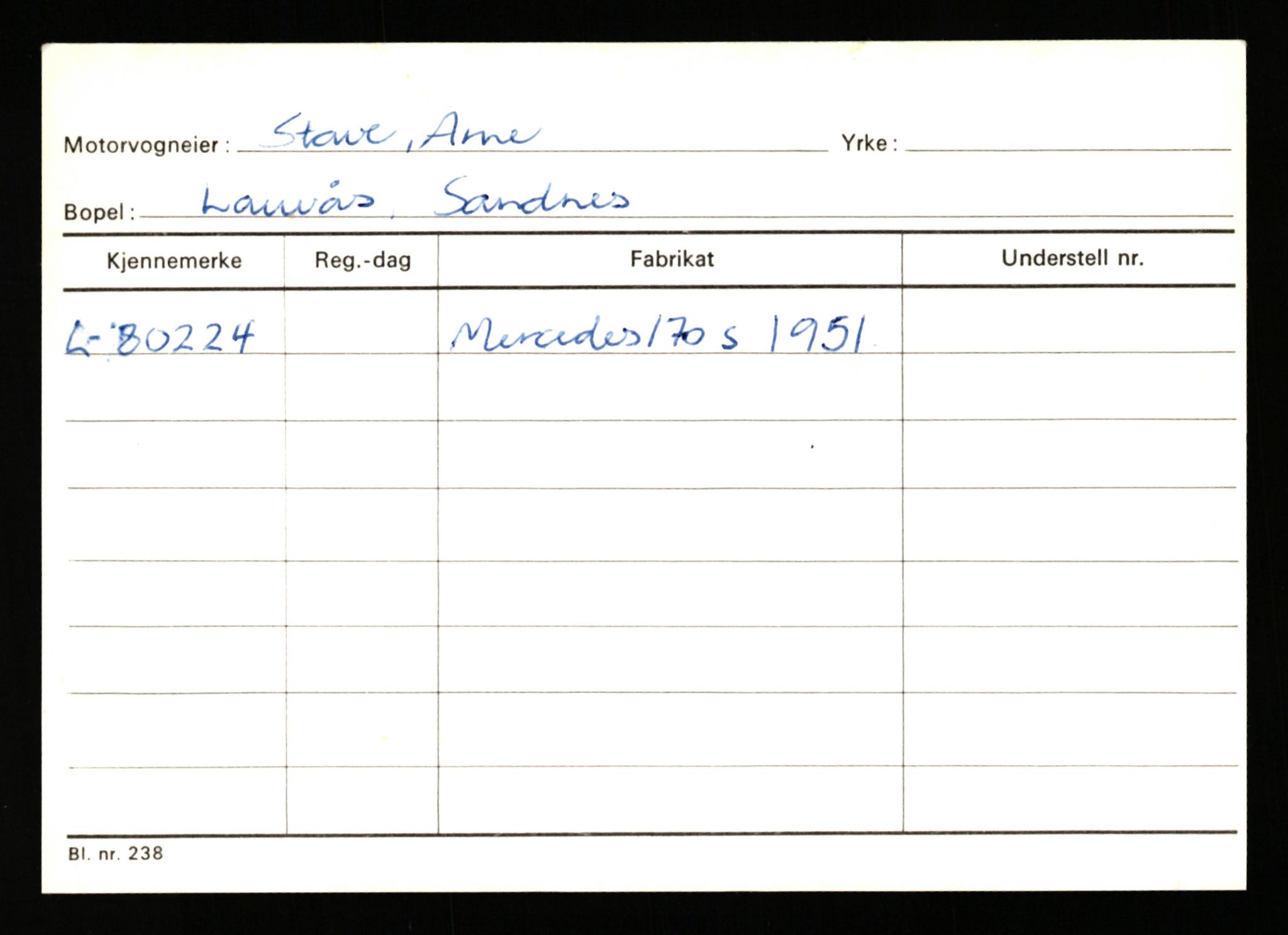 Stavanger trafikkstasjon, AV/SAST-A-101942/0/H/L0036: Stave - Sundsvoll, 1930-1971, p. 1