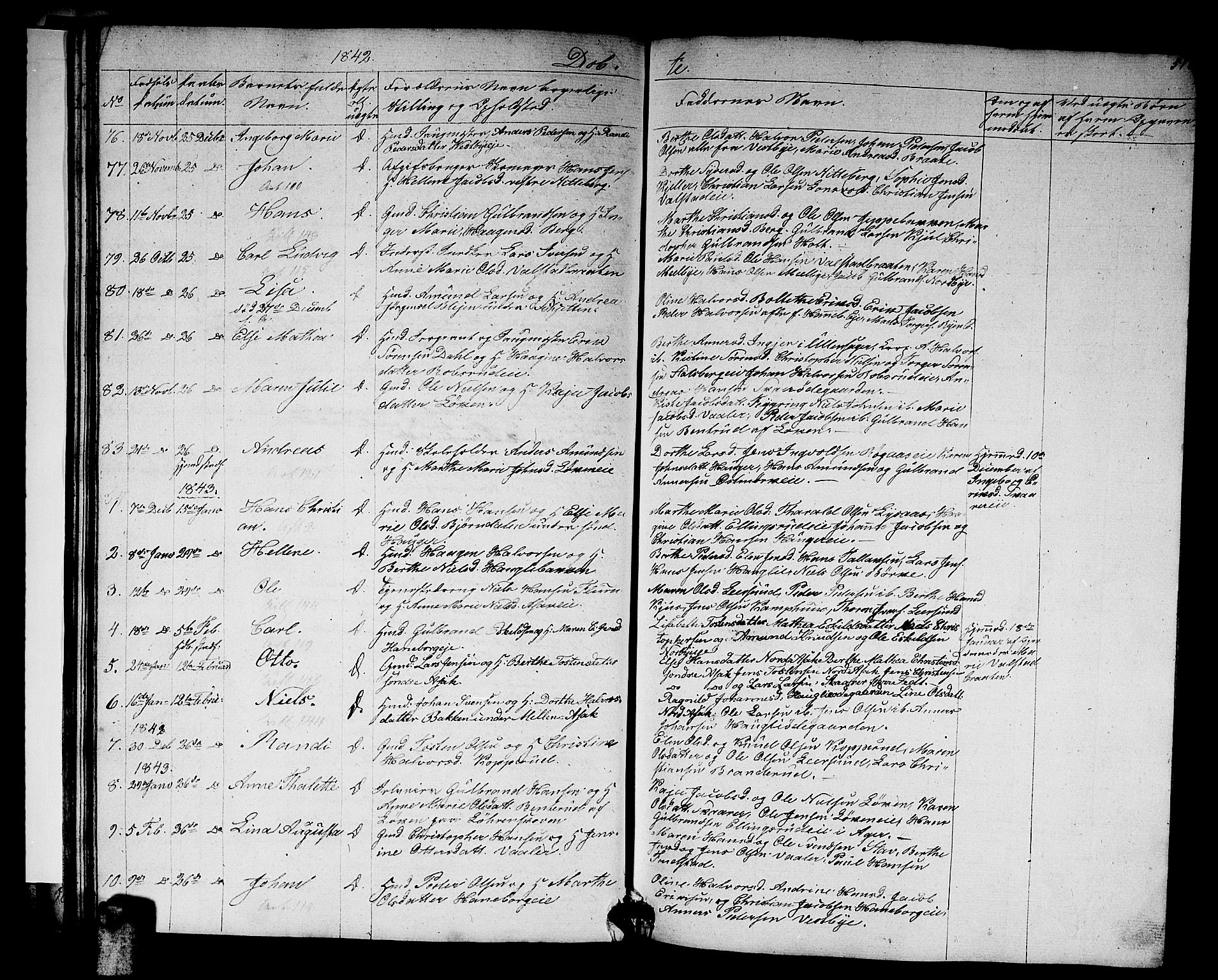 Skedsmo prestekontor Kirkebøker, AV/SAO-A-10033a/G/Ga/L0001: Parish register (copy) no. I 1, 1830-1854, p. 51