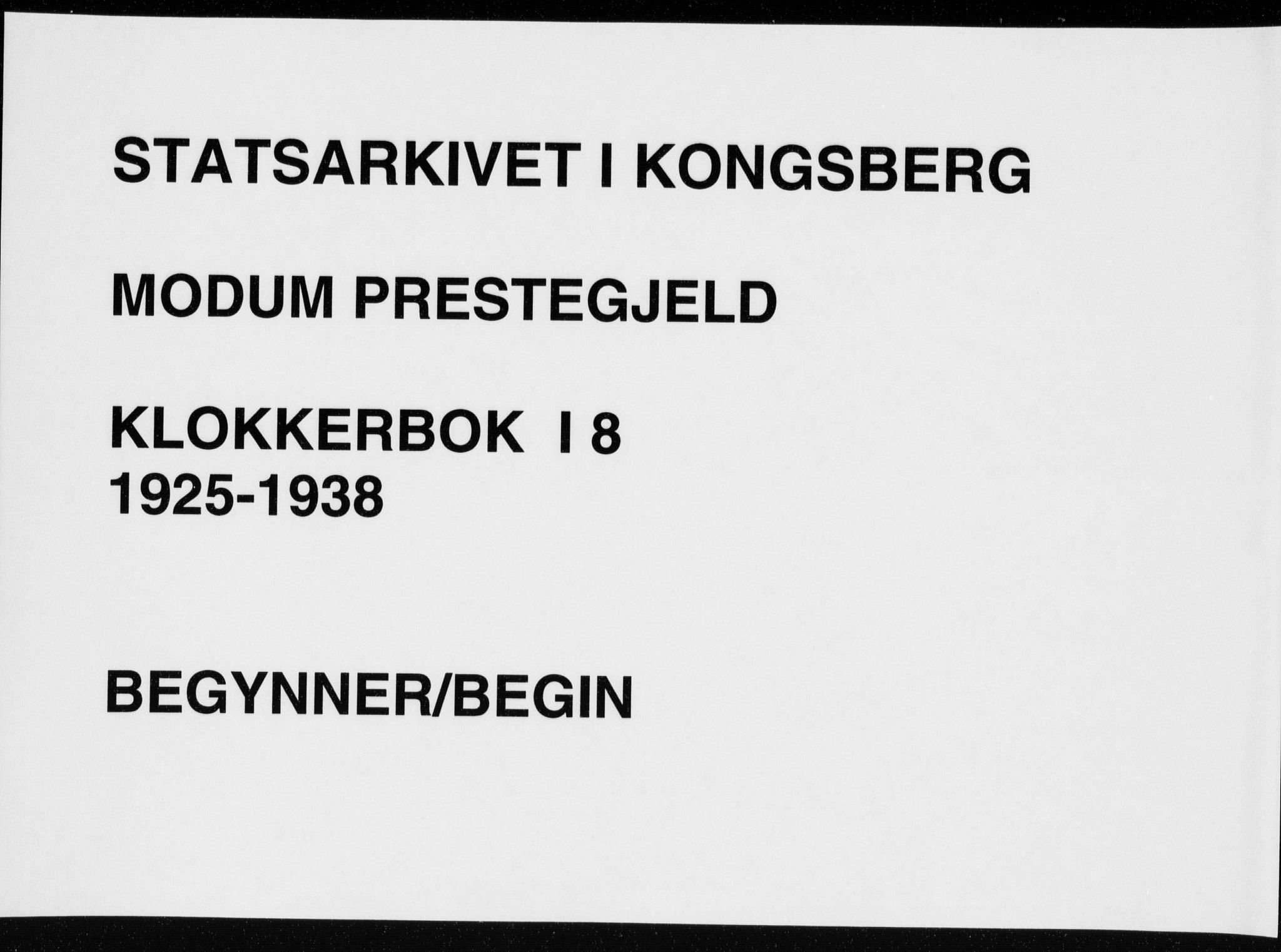 Modum kirkebøker, SAKO/A-234/G/Ga/L0013: Parish register (copy) no. I 13, 1925-1938