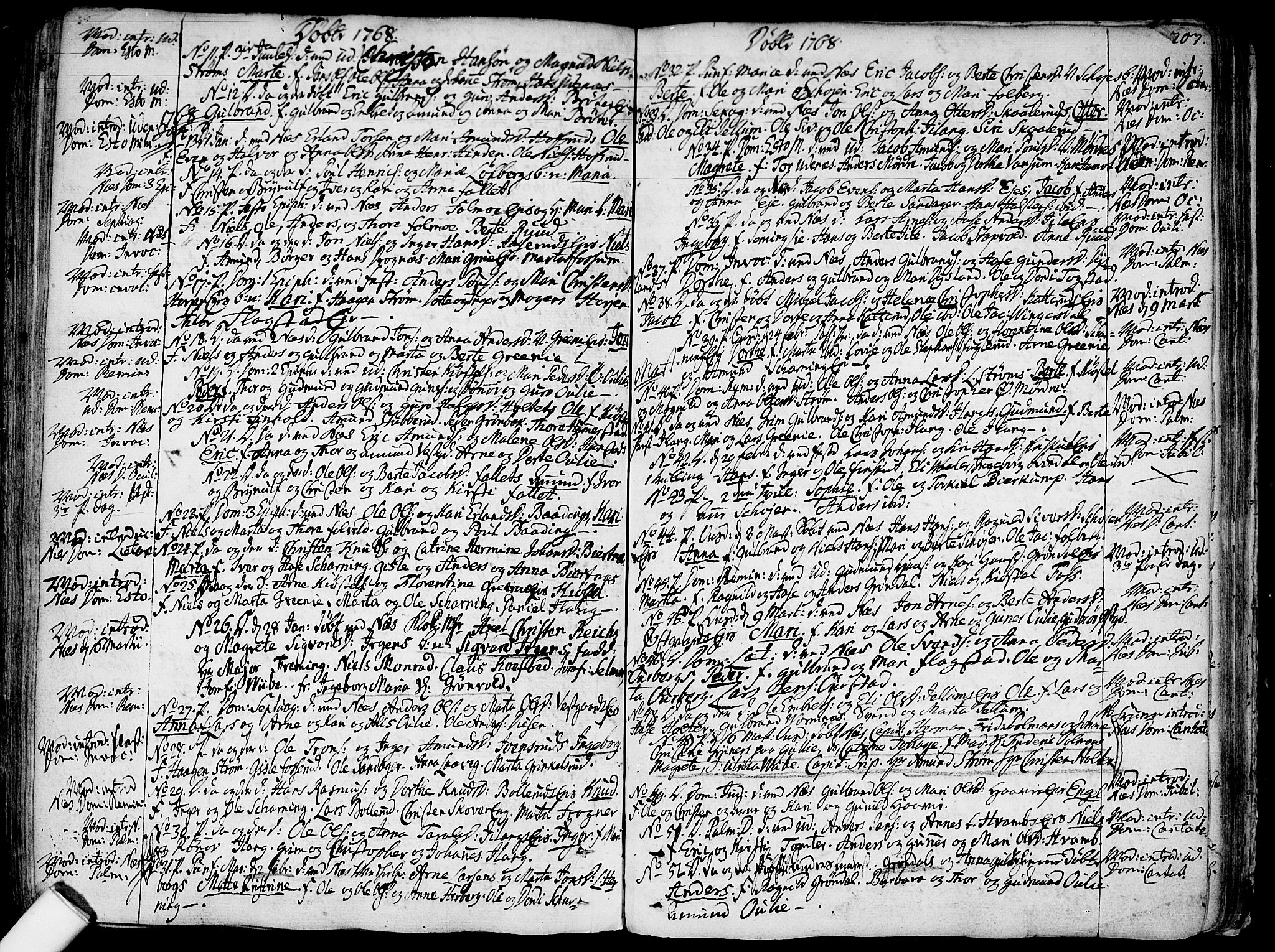 Nes prestekontor Kirkebøker, SAO/A-10410/F/Fa/L0003: Parish register (official) no. I 3, 1734-1781, p. 207