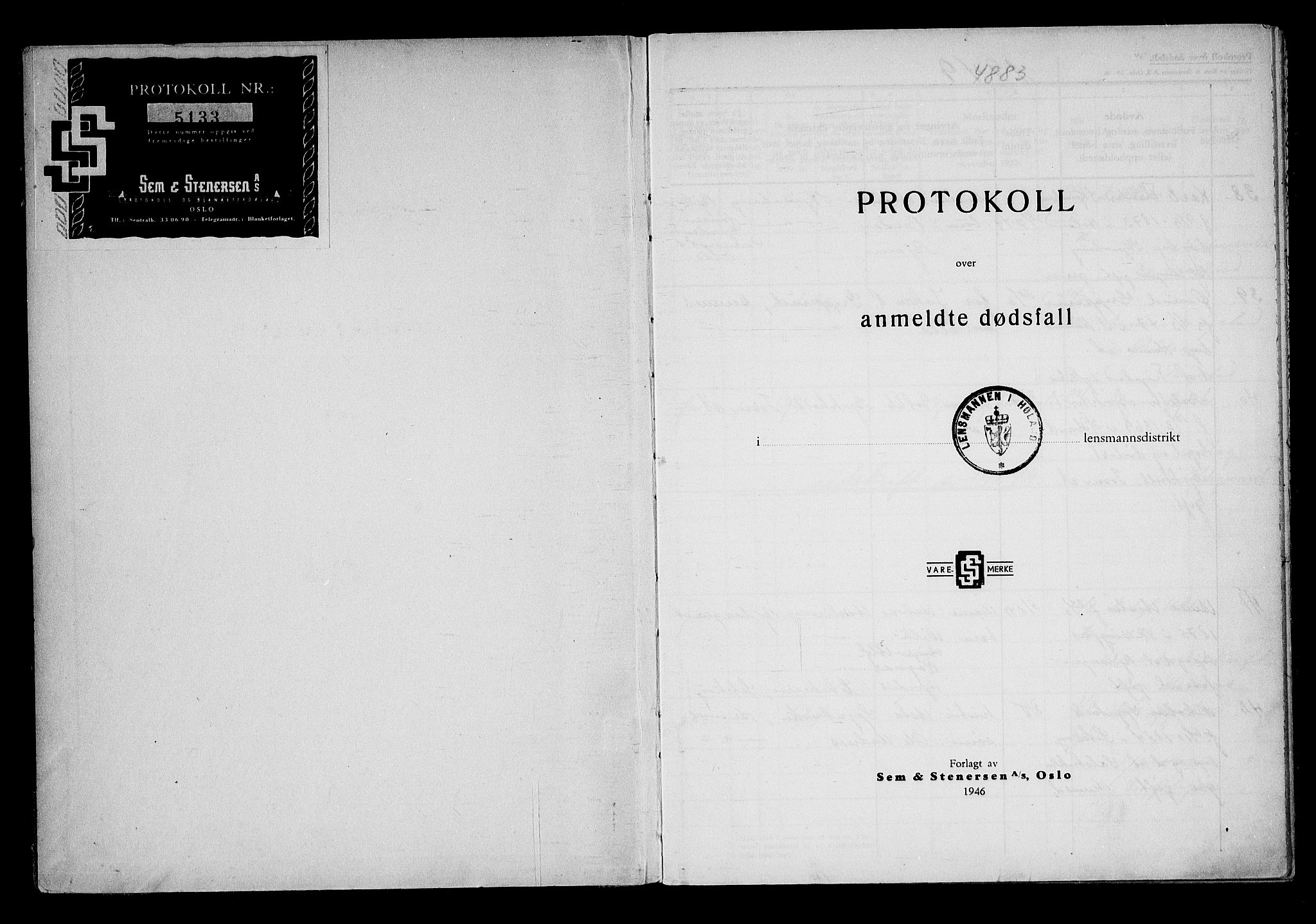 Høland lensmannskontor, AV/SAO-A-10640/H/Ha/L0004: Dødsfallsprotokoll, 1949-1955