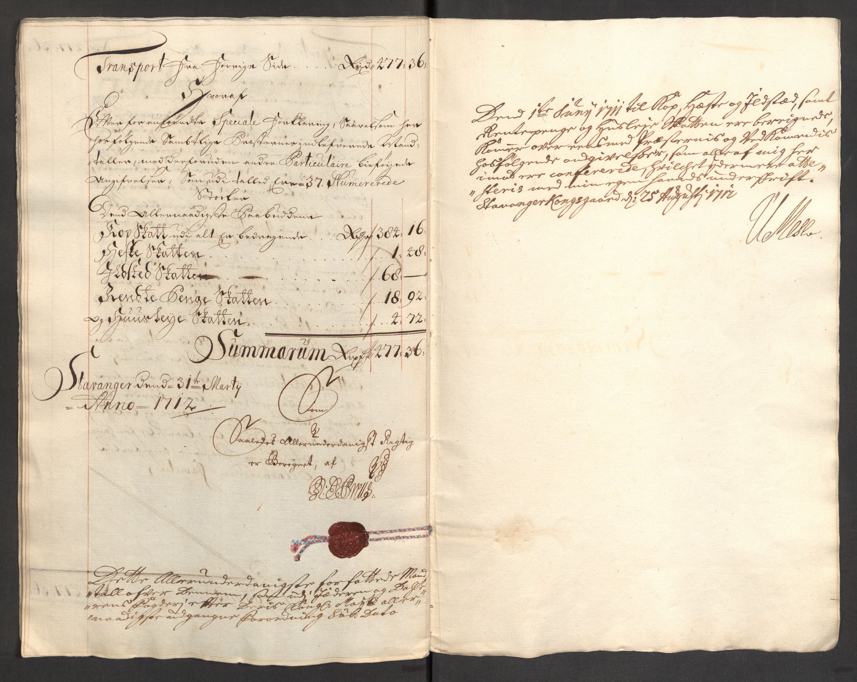 Rentekammeret inntil 1814, Reviderte regnskaper, Fogderegnskap, AV/RA-EA-4092/R46/L2735: Fogderegnskap Jæren og Dalane, 1711, p. 92