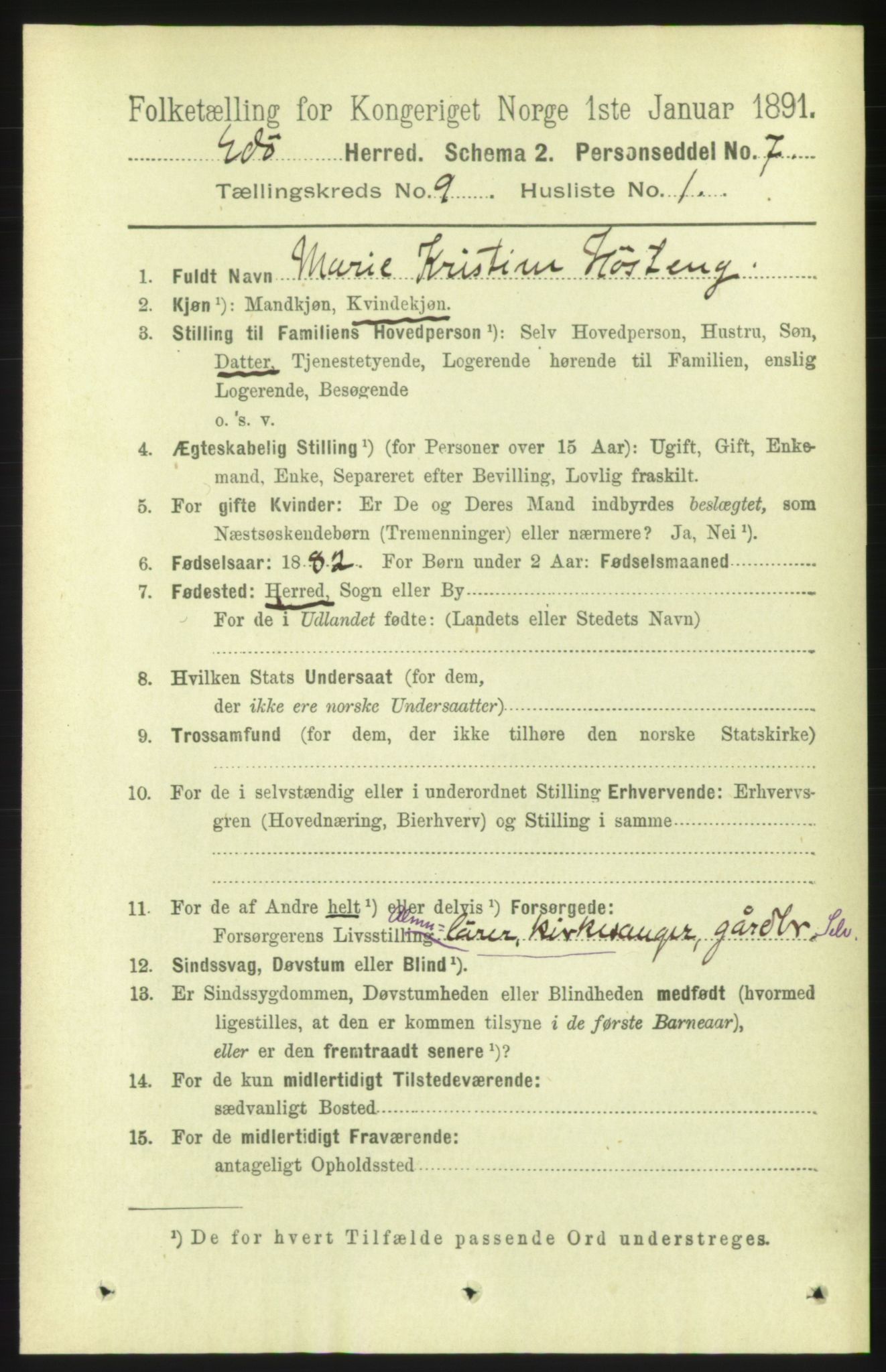 RA, 1891 census for 1573 Edøy, 1891, p. 2320