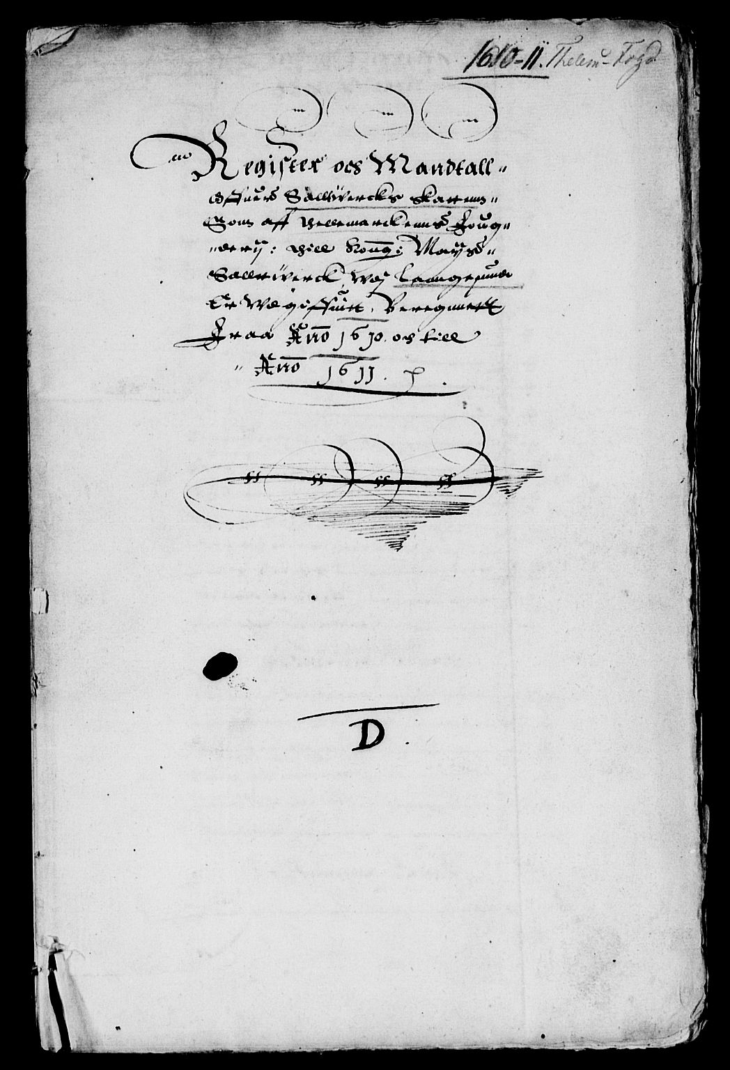 Rentekammeret inntil 1814, Reviderte regnskaper, Lensregnskaper, AV/RA-EA-5023/R/Rb/Rbp/L0004: Bratsberg len, 1610-1613